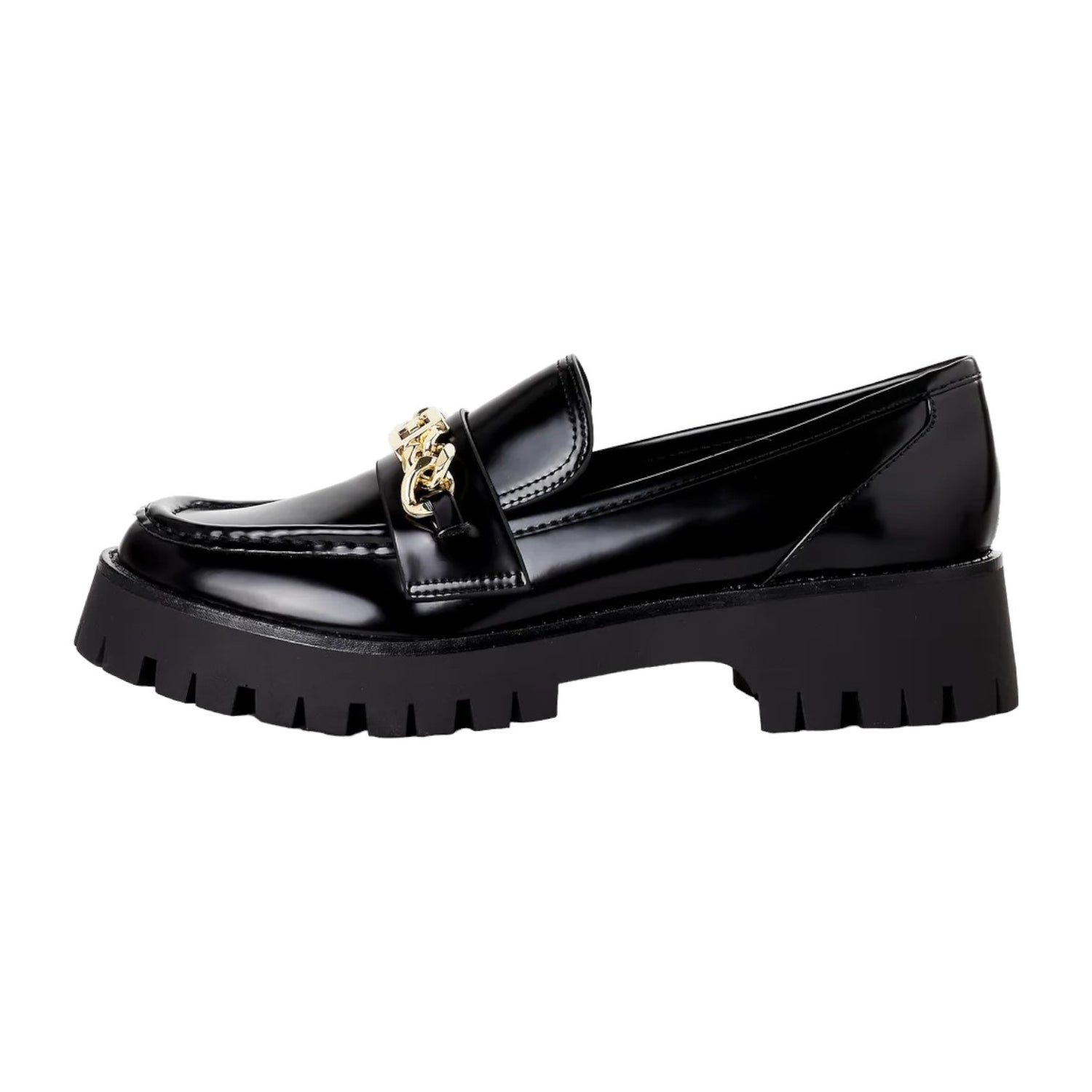 Guess Mocassino Nero Almosty Catena da Donna