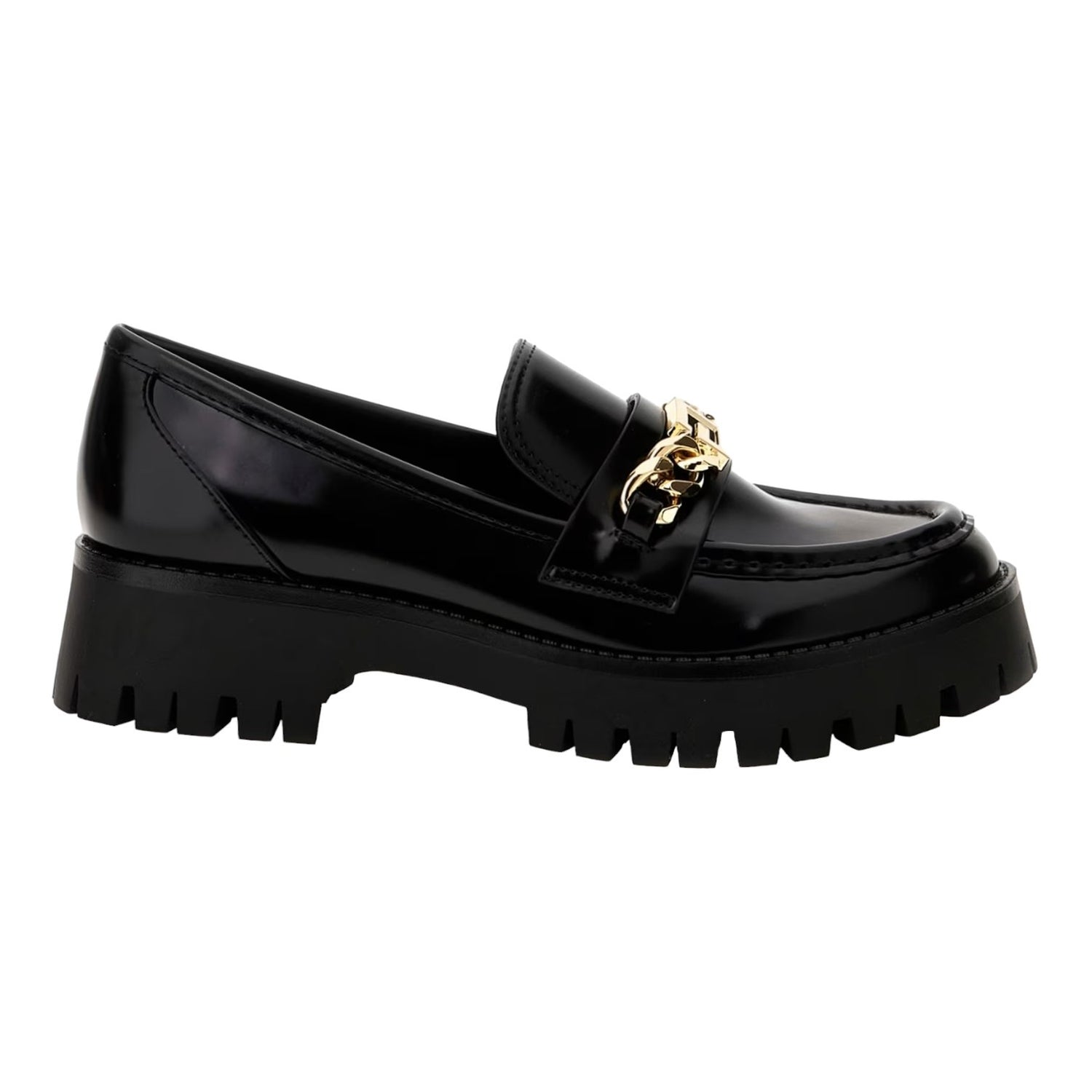 Guess Mocassino Nero Almosty Catena da Donna