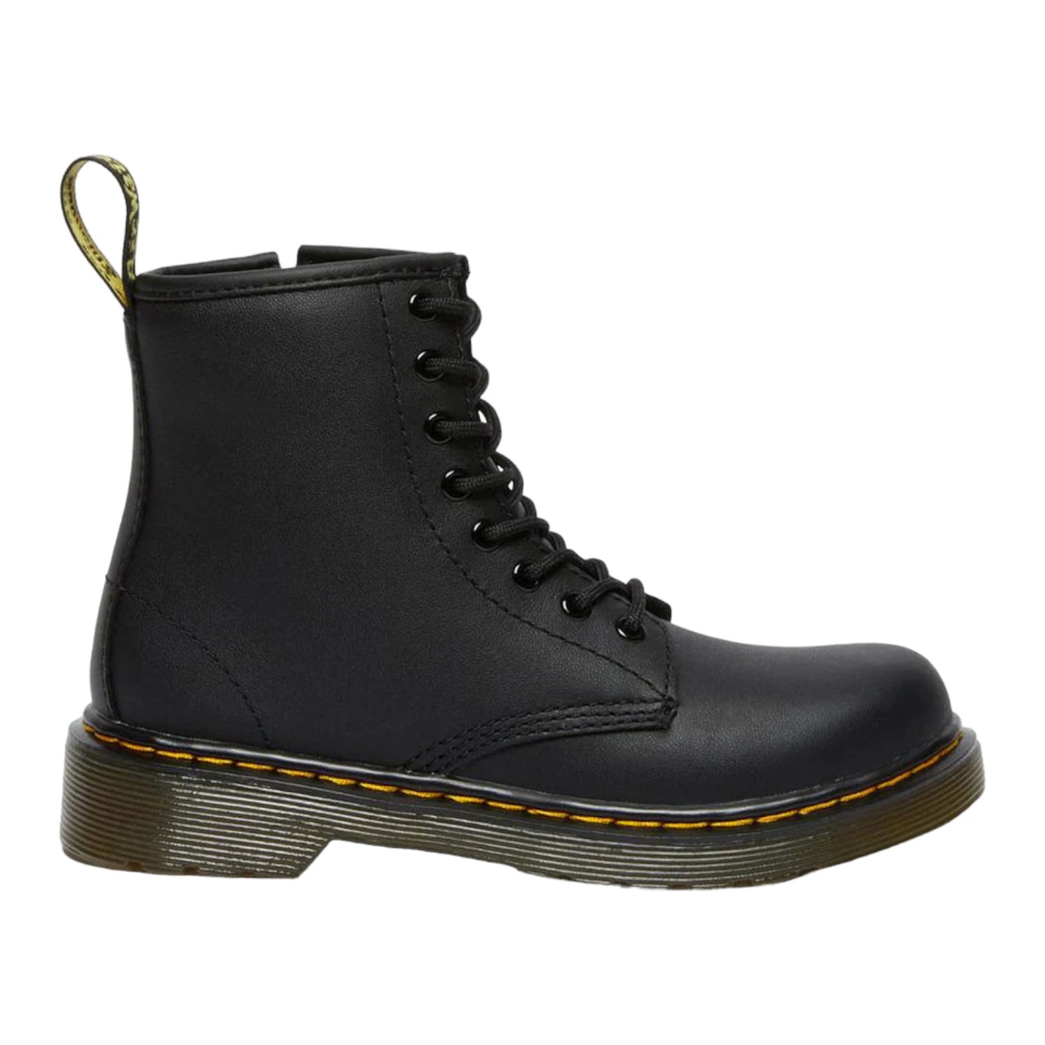 Dr. Martens Anfibio Nero in Pelle con Lacci e Zip Laterale n.37/38