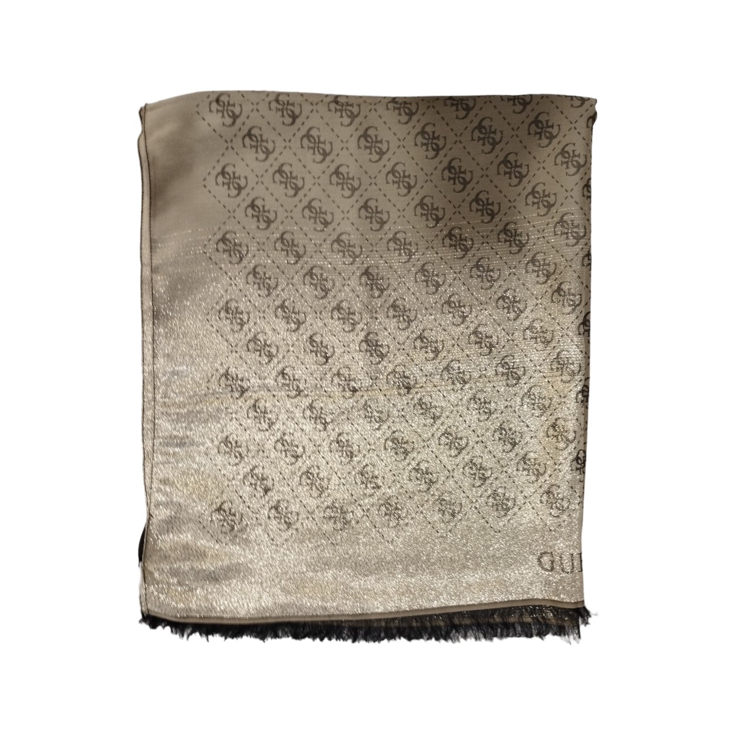 Guess Foulard Beige con Stampa 4G Logo da Donna