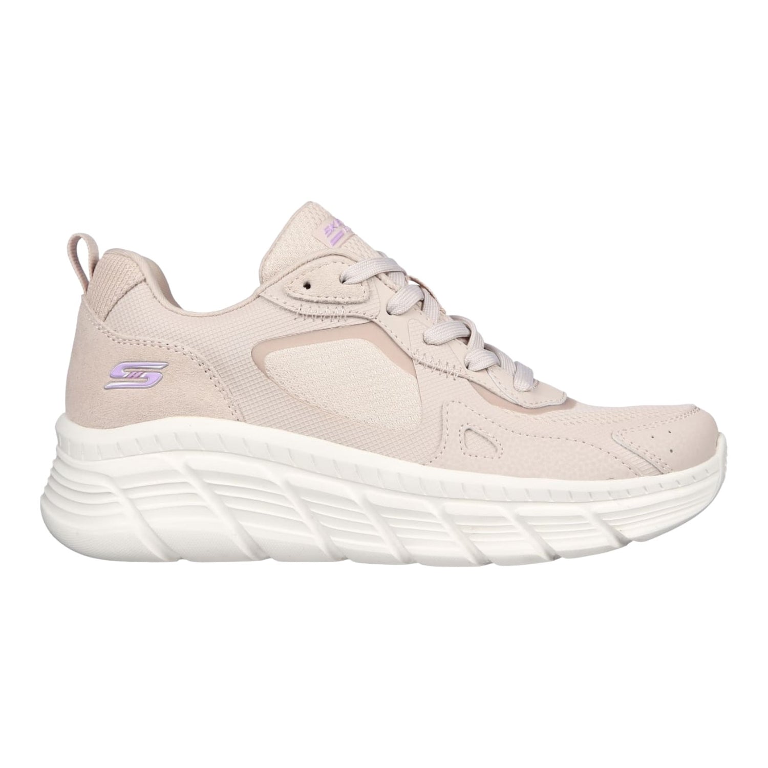 Skechers Sneakers Naturale Bobs Sport B Flex Hi - Forces Within da Donna