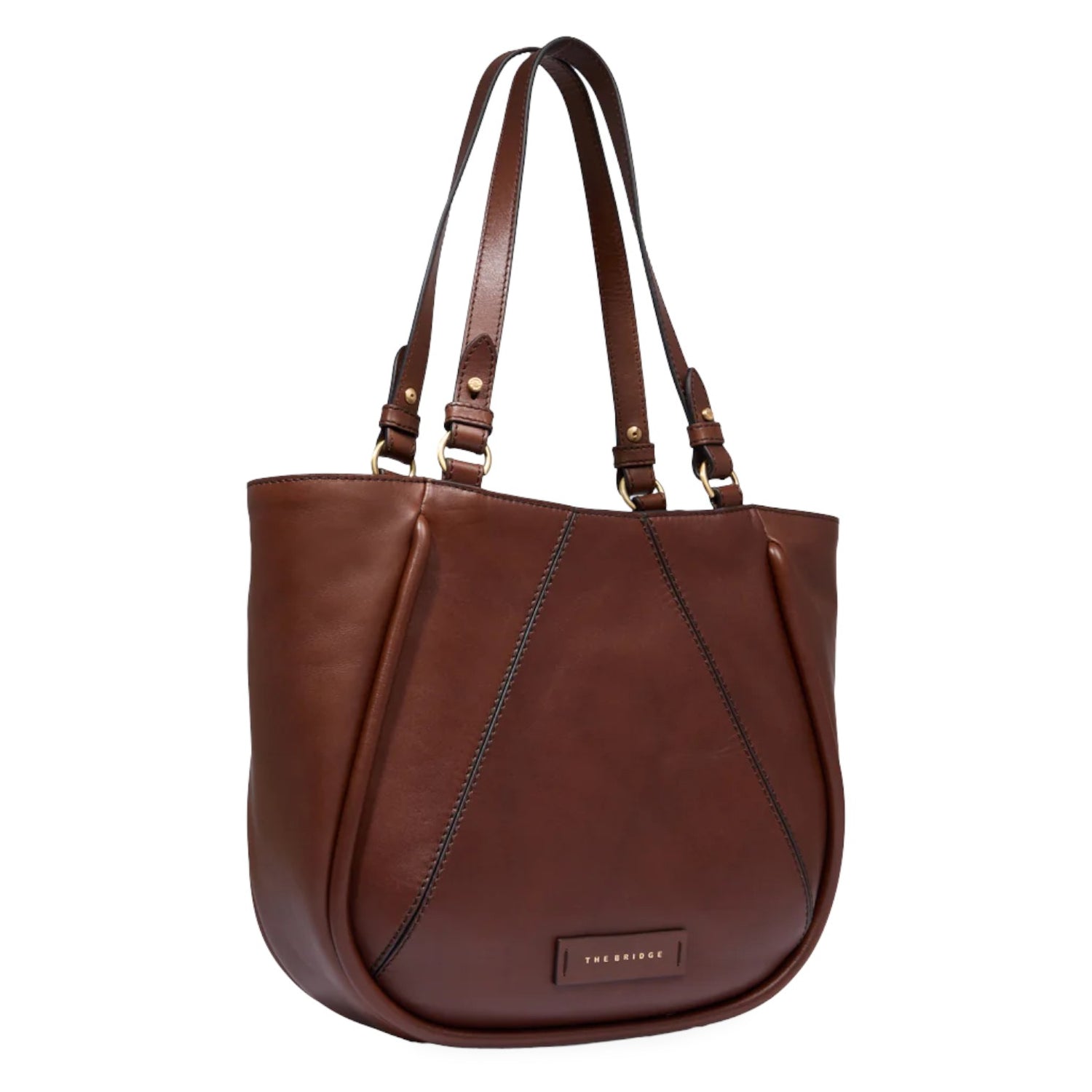 The Bridge Shopping Bag Cuoio Linea Brigida in Pelle da Donna