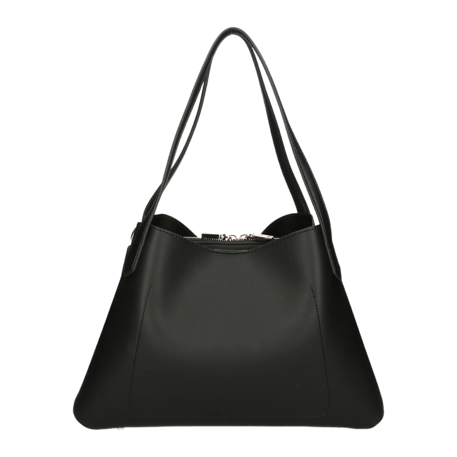 Guess Borsa a Spalla Nolana Nera con Tasca Centrale da Donna