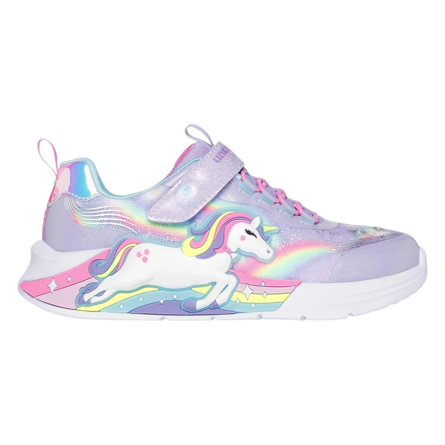 Skechers Sneakers Lavanda S-Lights: Unicorn Chaser da Bambina