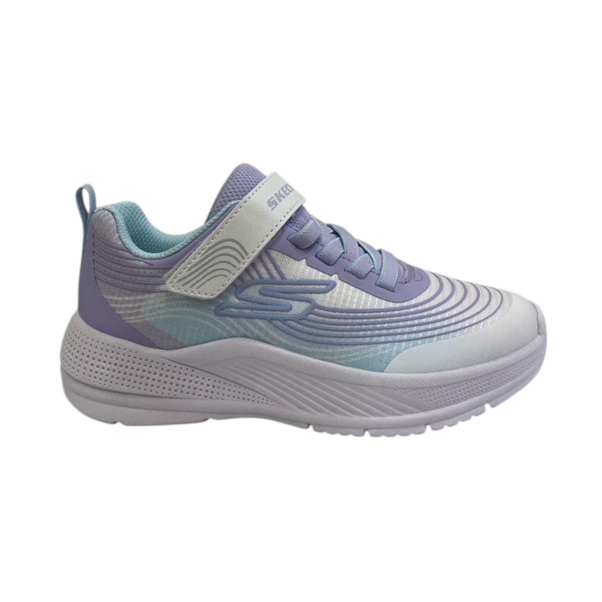 Skechers Sneakers Bianco Lilla Microspec Advance da Bambina