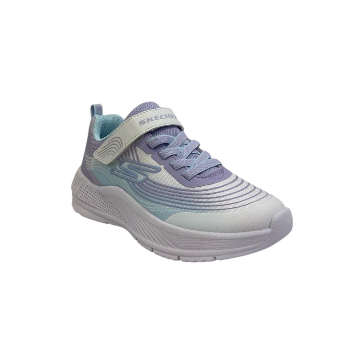 Skechers Sneakers Bianco Lilla Microspec Advance da Bambina