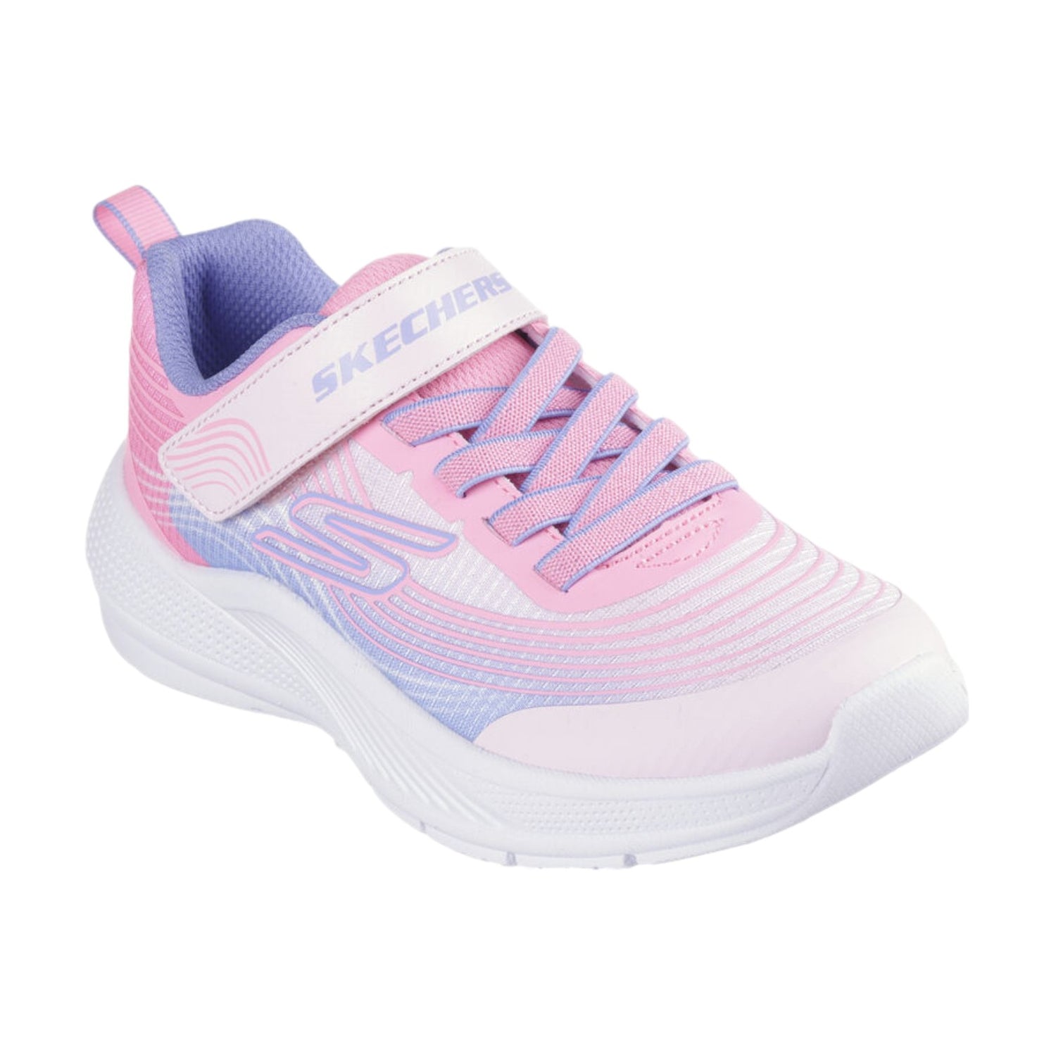 Skechers Snakers Rosa Lilla Microspec Advance da Bambina