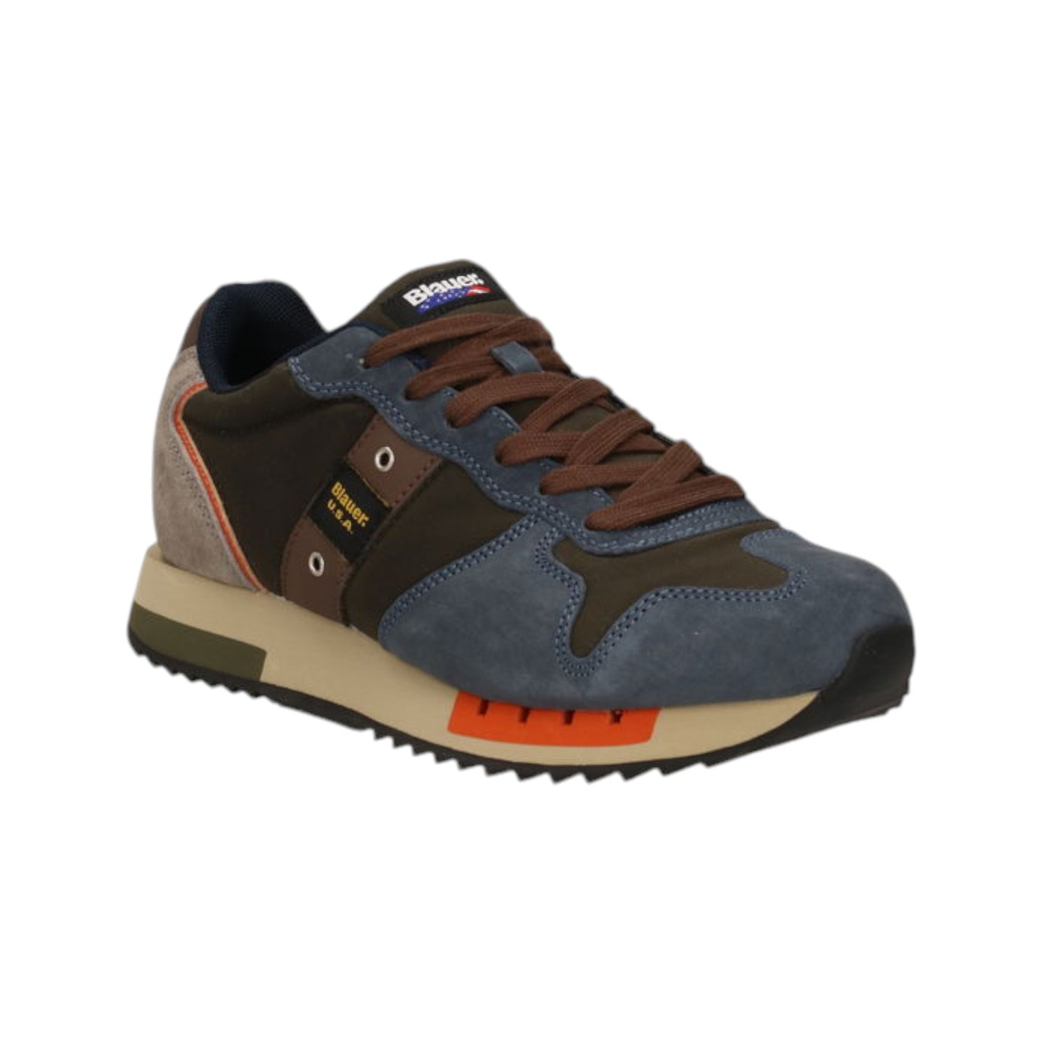 Blauer Sneakers Blu con Inserti Arancio da Uomo