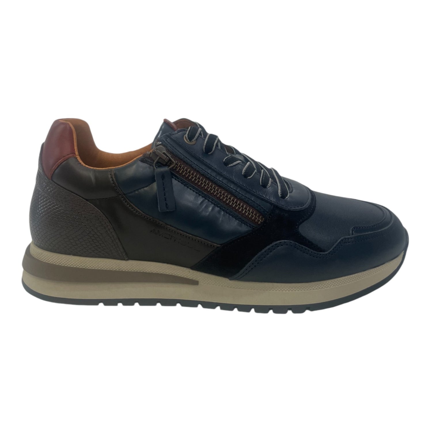 Ambitious Sneakers Blu con Lacci e Zip da Uomo