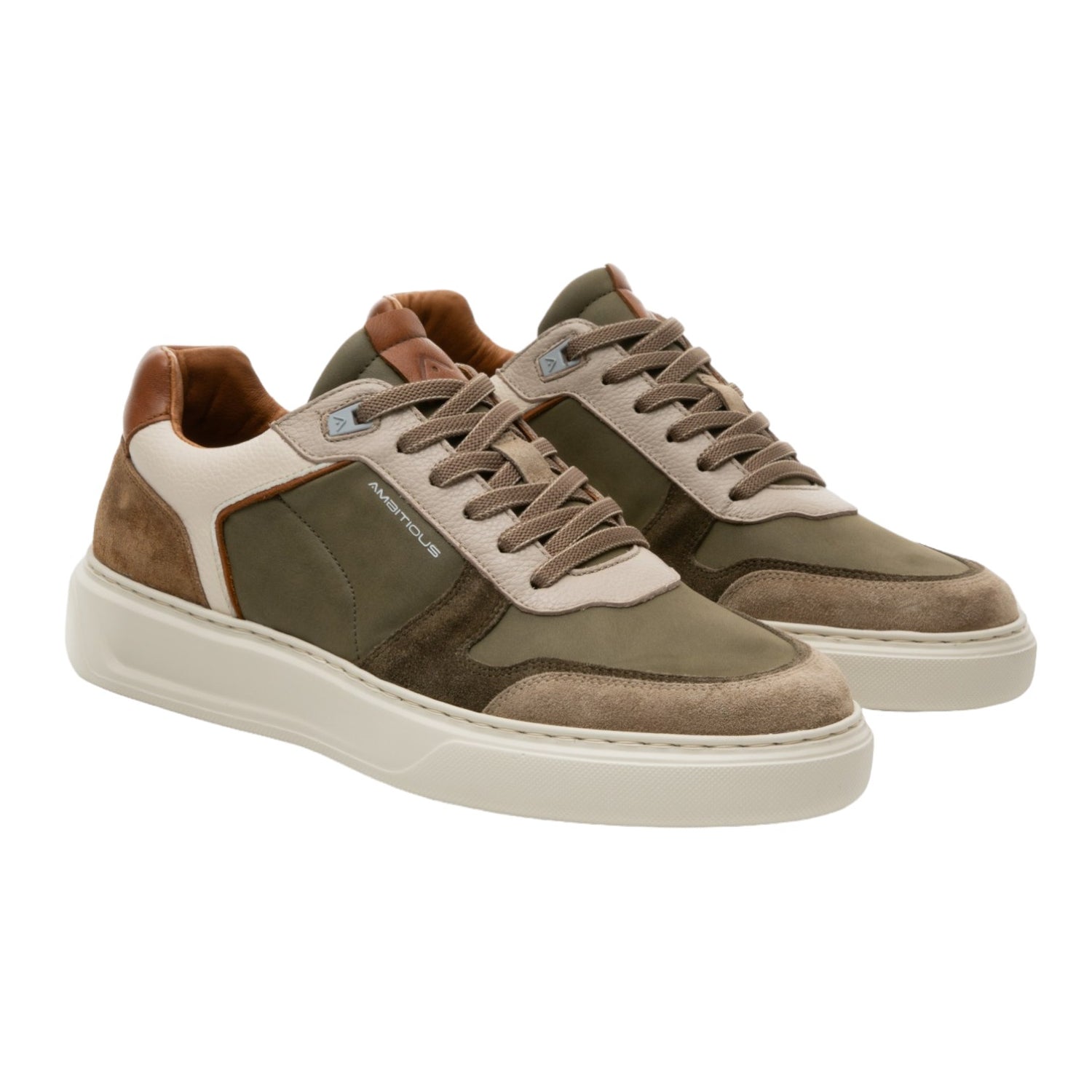 Ambitious Sneakers Kaki Tortora in Pelle Scamosciata da Uomo - N. 40-44