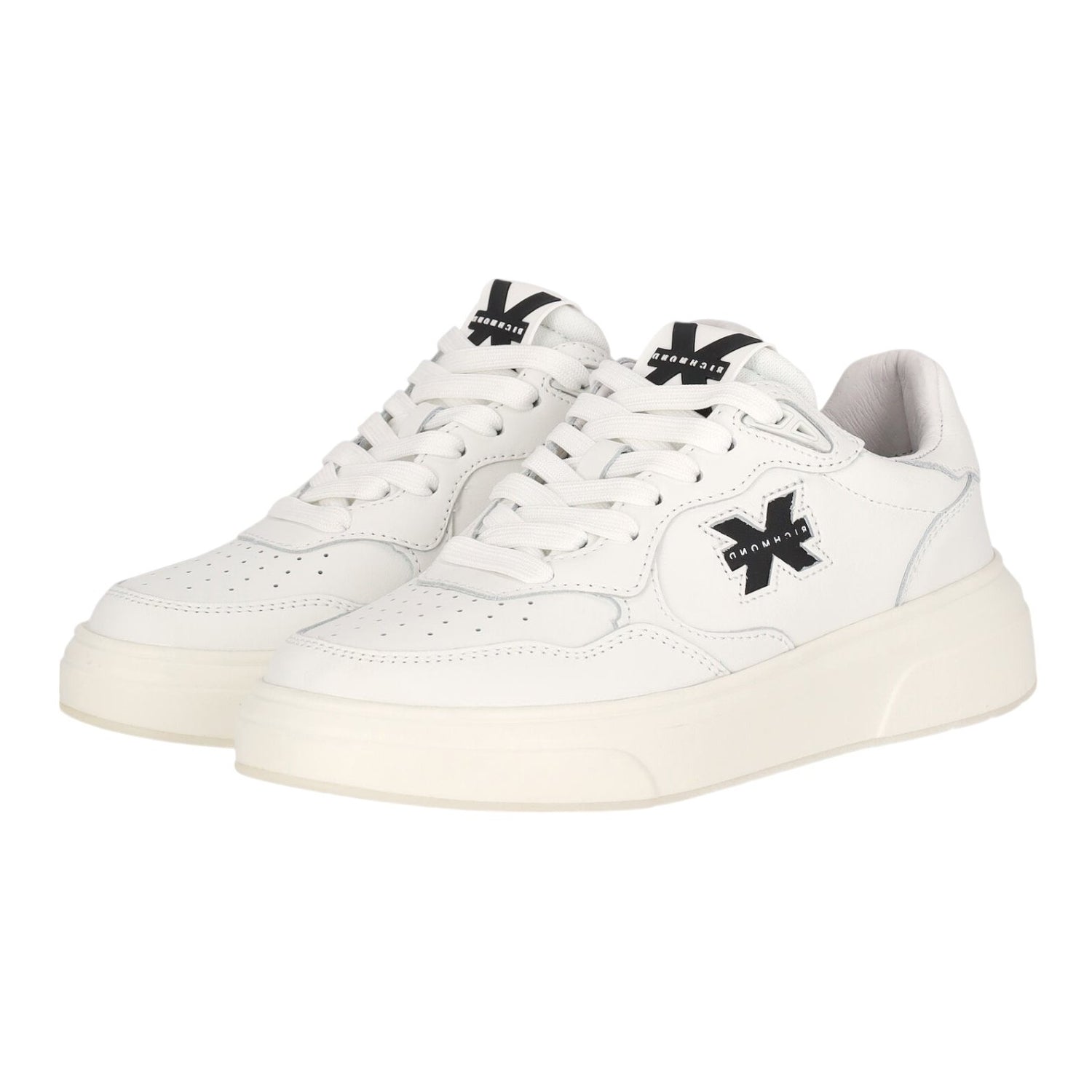 Richmond Sneakers Bianca con Logo Laterale da Donna