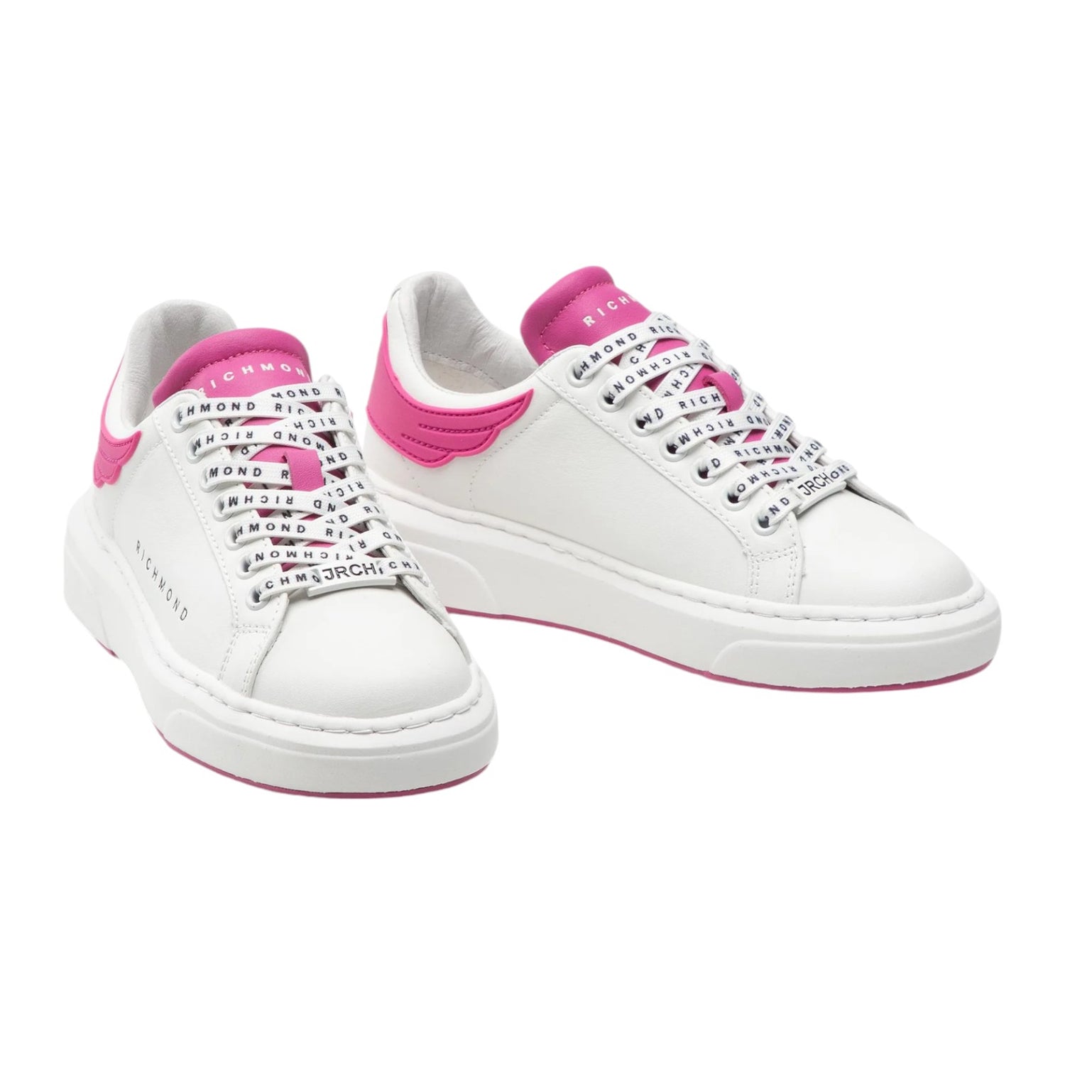 Richmond Sneakers Bianca Fucsia da Donna