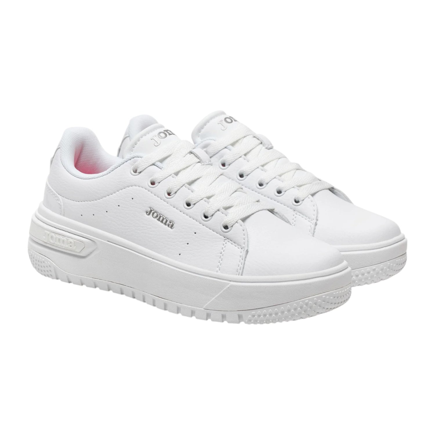 Joma Sneakers Platform Donna in Ecopelle Bianca con Memory Foam