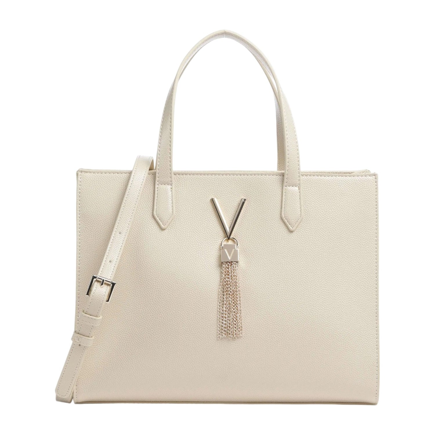 Mario Valentino Borsa a Spalla Beige con Tracolla da Donna