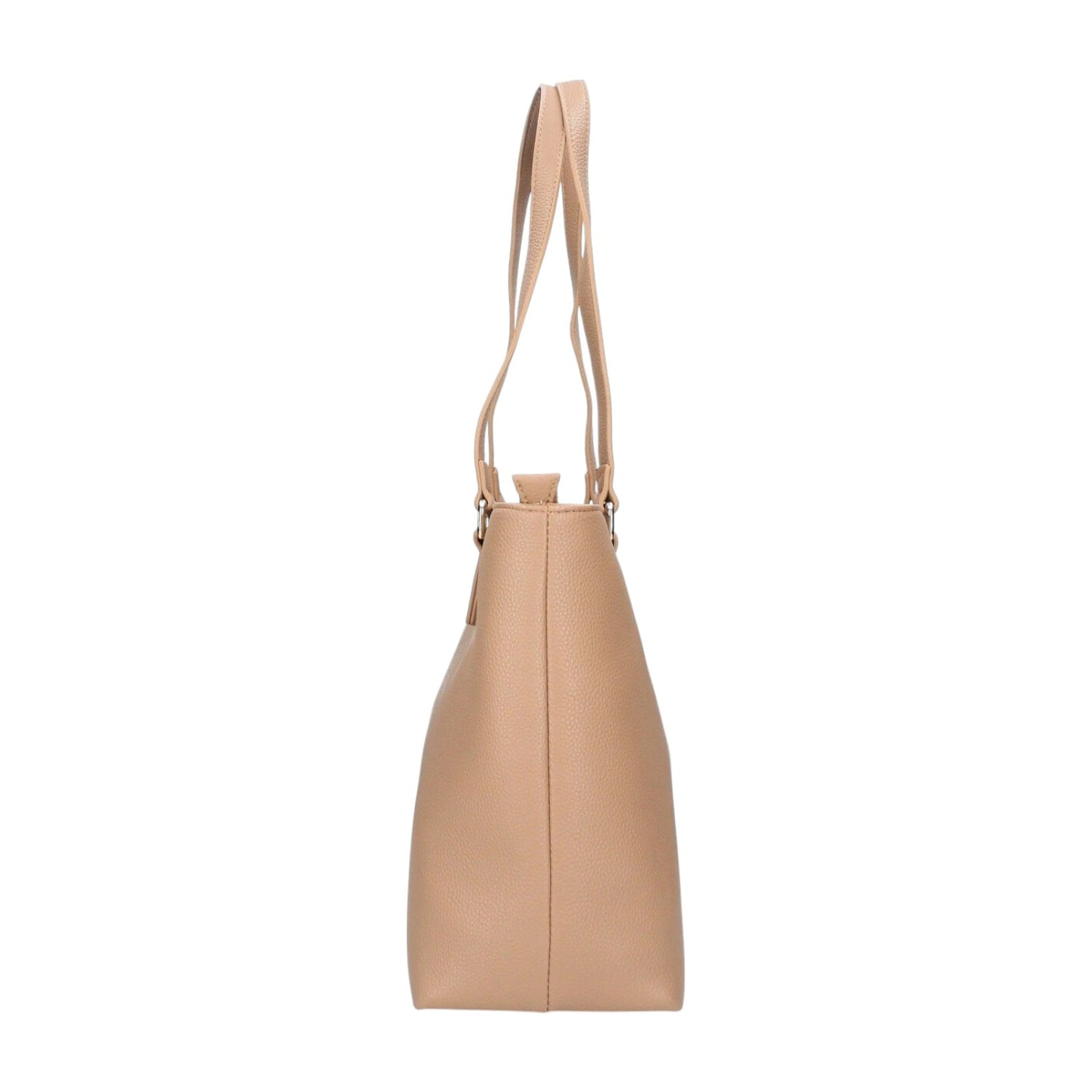 Mario Valentino Borsa a Spalla Beige in Ecopelle Martellata da Donna