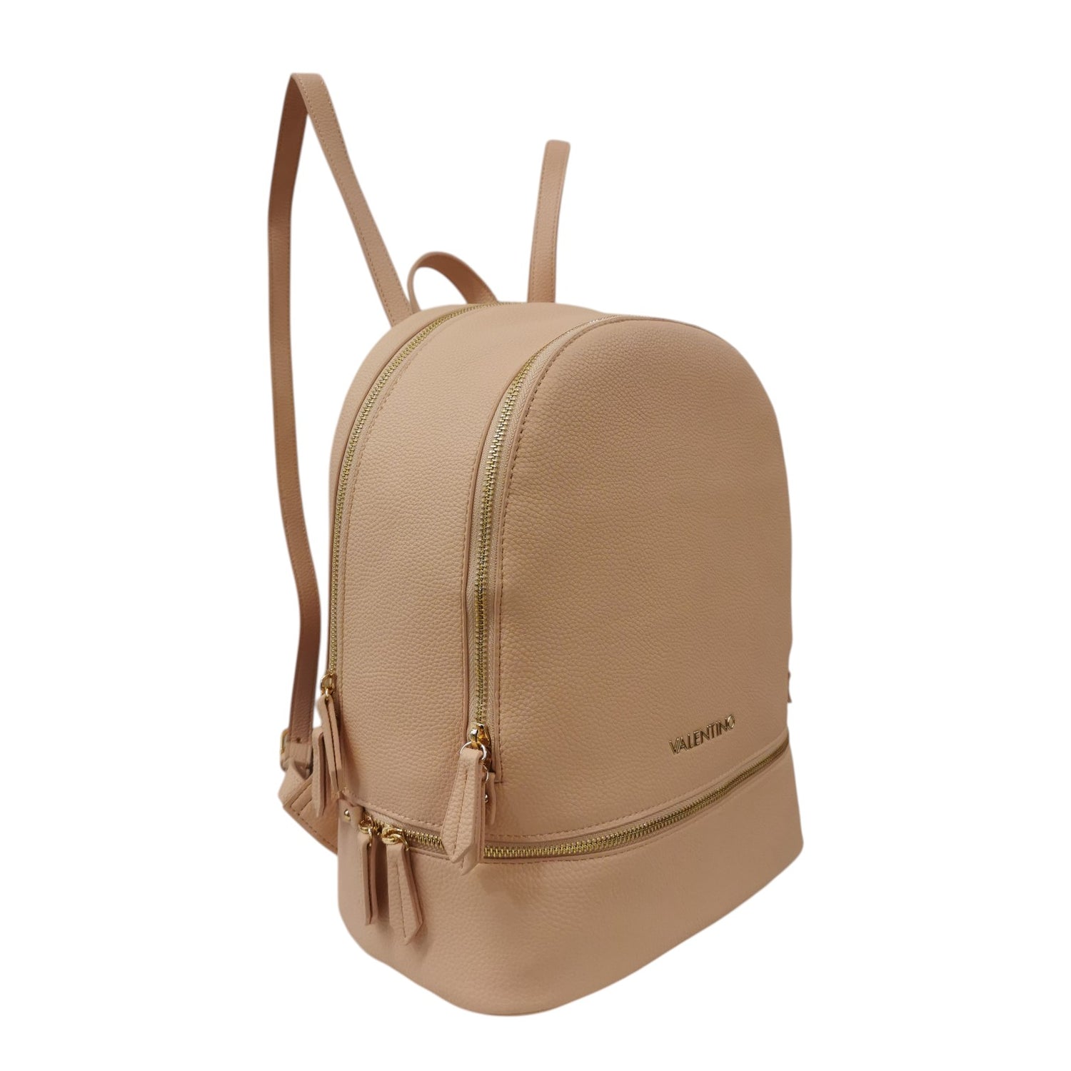 Mario Valentino Zaino Donna in Ecopelle Cipria Martellata con Doppia Zip