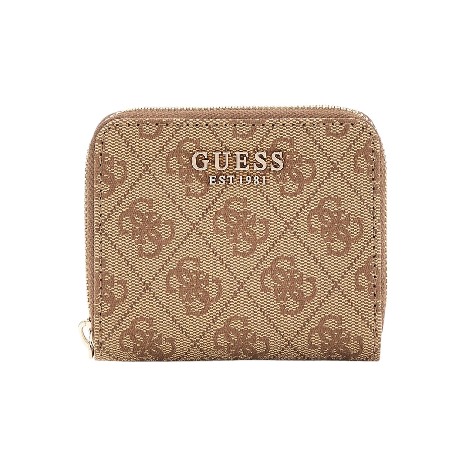 Guess Mini Portafoglio Latte Laurel 4G Logo da Donna