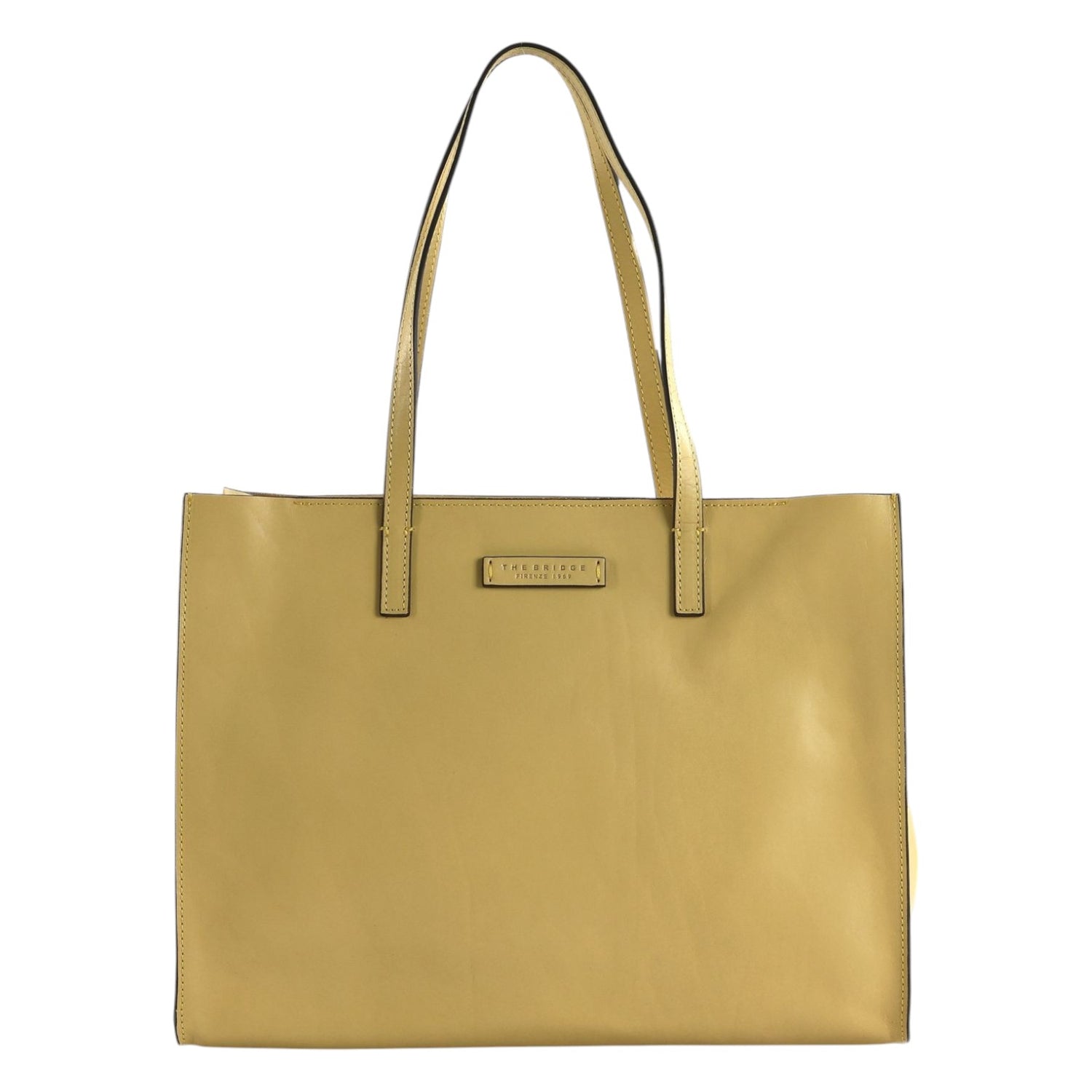 The Bridge Shopper Banana Linea Mirra in Pelle da Donna