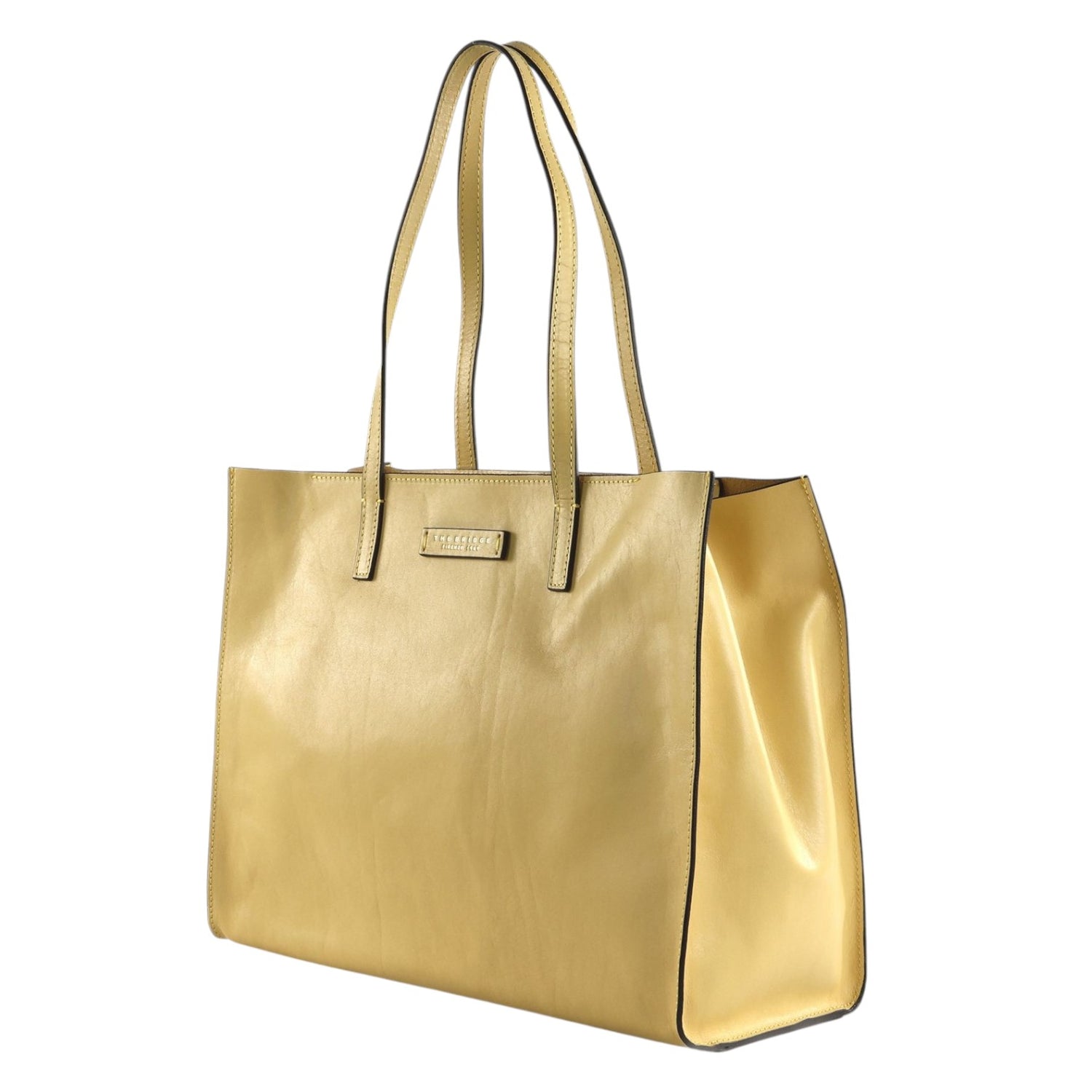 The Bridge Shopper Banana Linea Mirra in Pelle da Donna