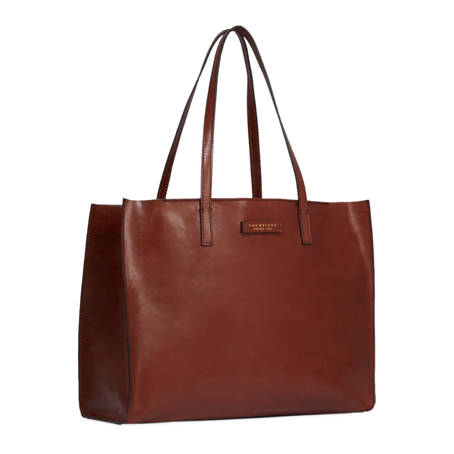 The Bridge Shopper Cuoio Linea Mirra in Pelle da Donna