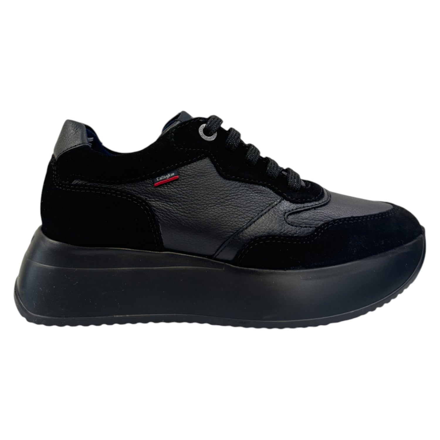 Callaghan Sneakers Nera in Camoscio e Pelle da Donna