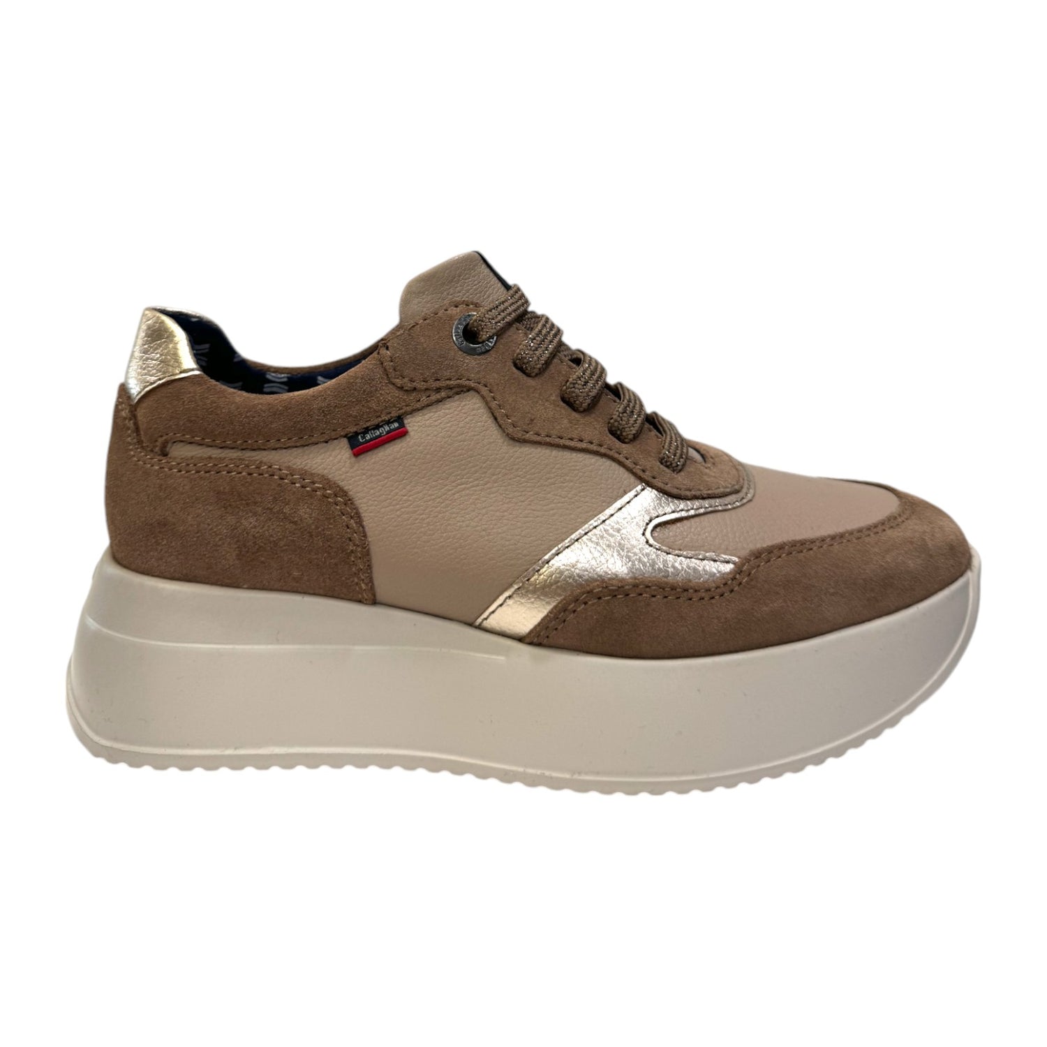 Callaghan Sneakers Visone in Camoscio e Pelle da Donna