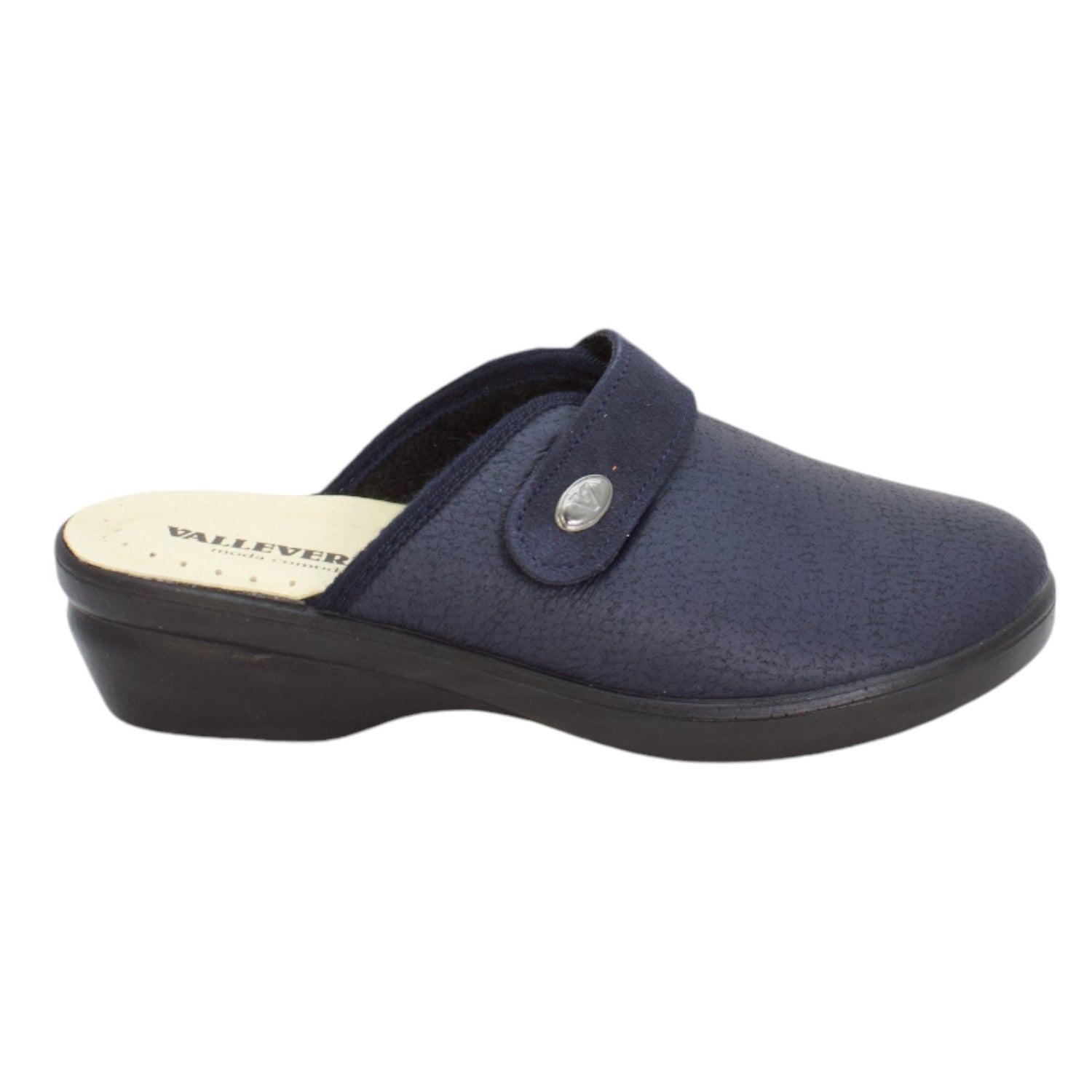 Valleverde Pantofola Blu con Strappo Regolabile da Donna