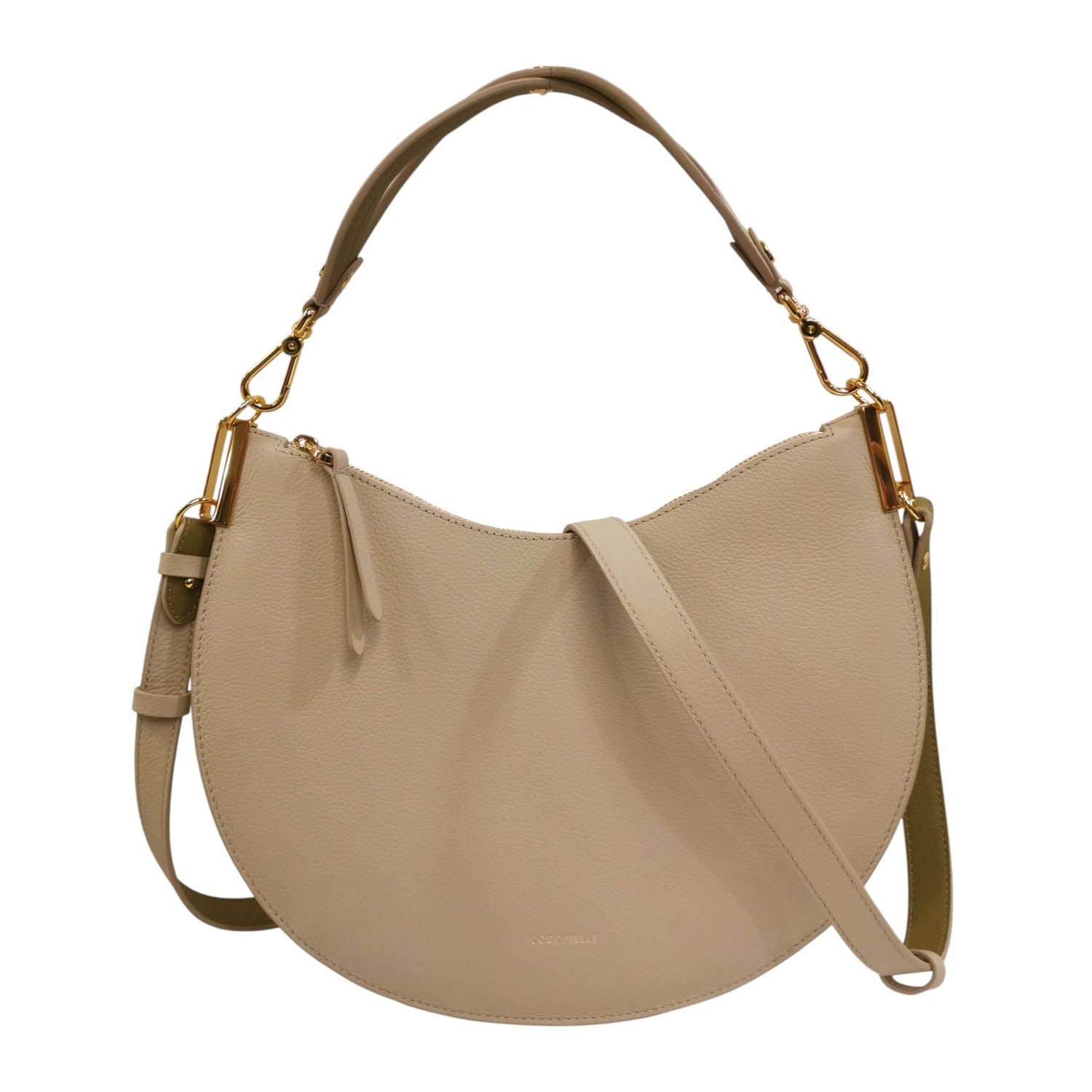 Coccinelle Borsa a Spalla Donna Conchiglia Linea Sunup con Tracolla in Pelle