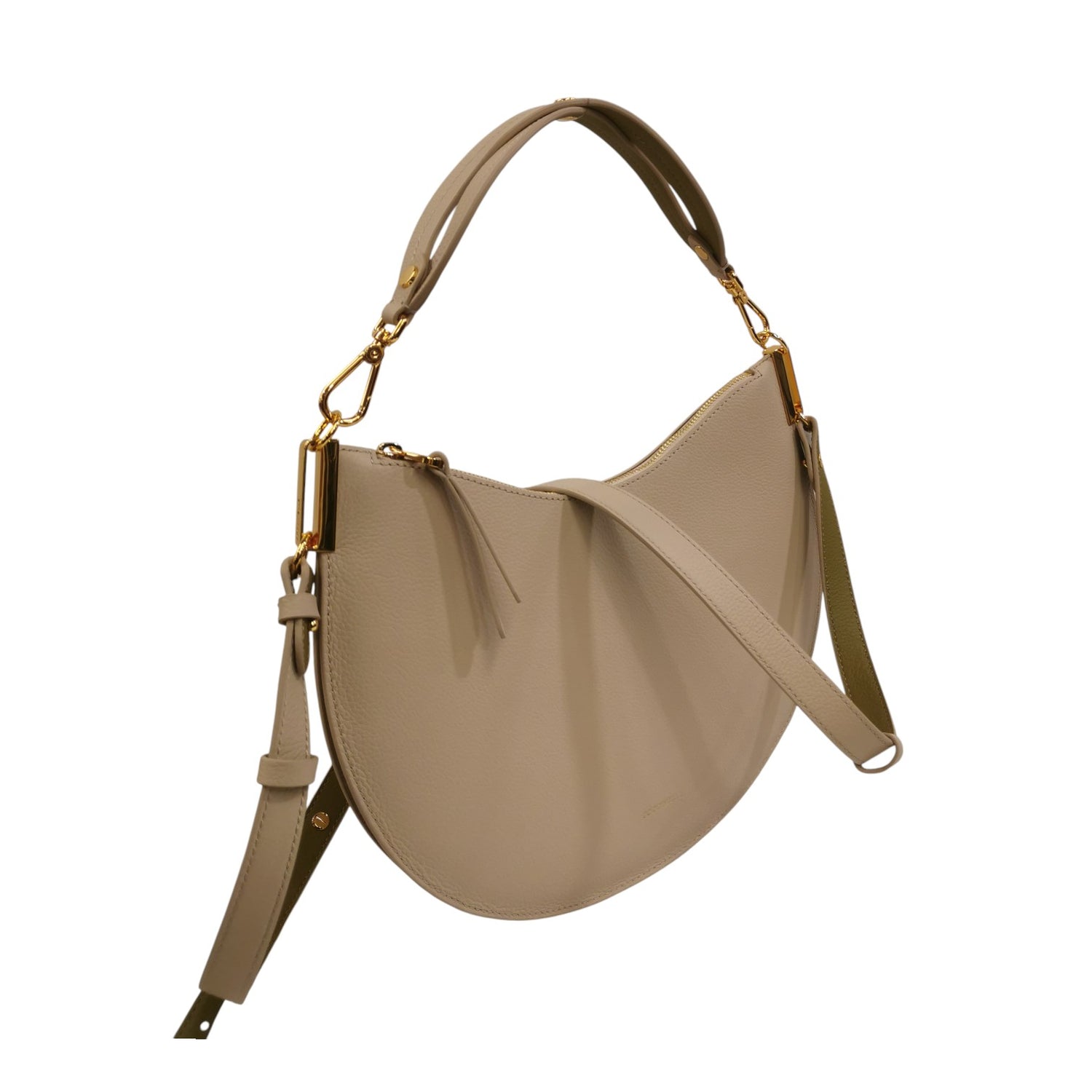 Coccinelle Borsa a Spalla Donna Conchiglia Linea Sunup con Tracolla in Pelle