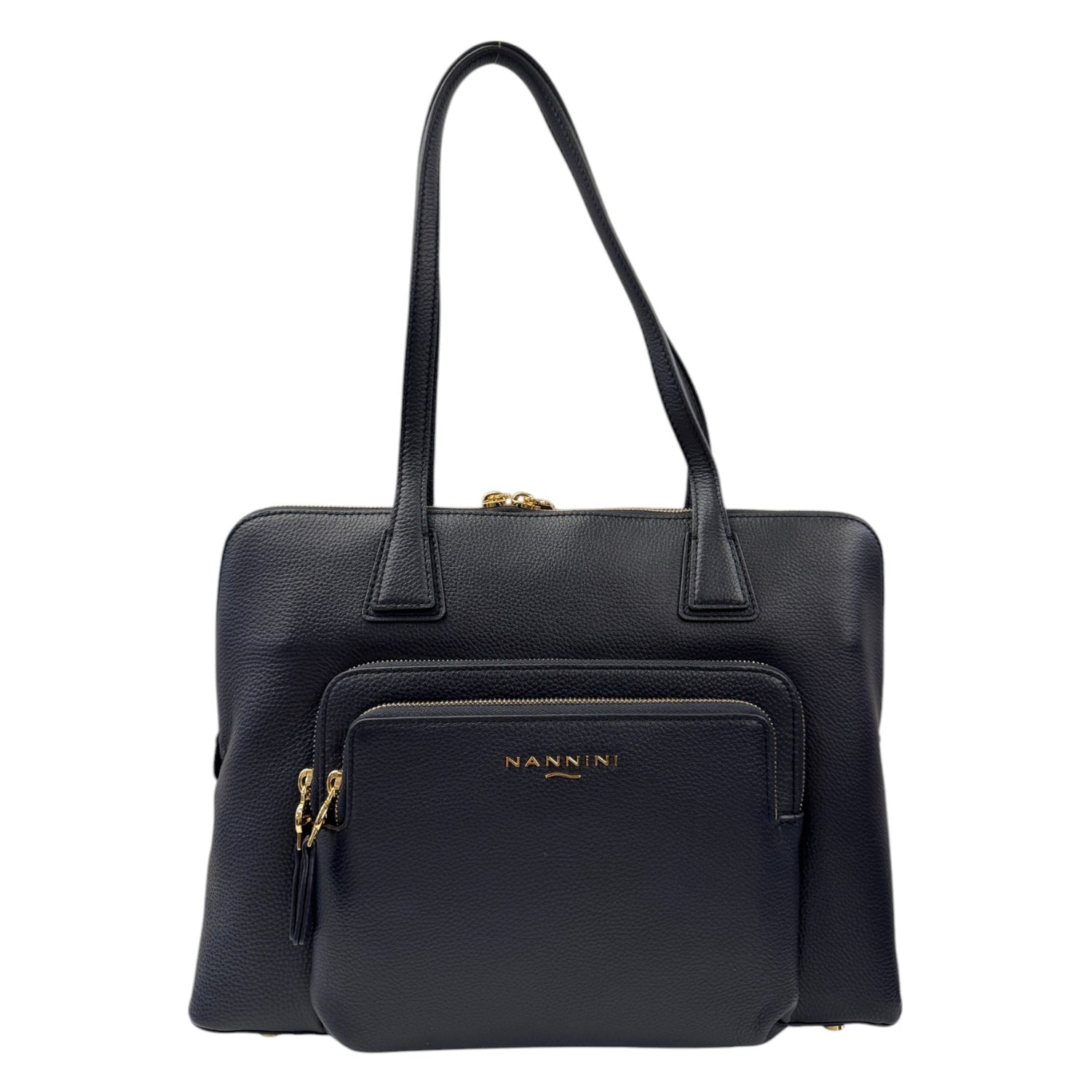 Nannini Firenze Borsa a Spalla Tiziana Donna in Pelle Blu