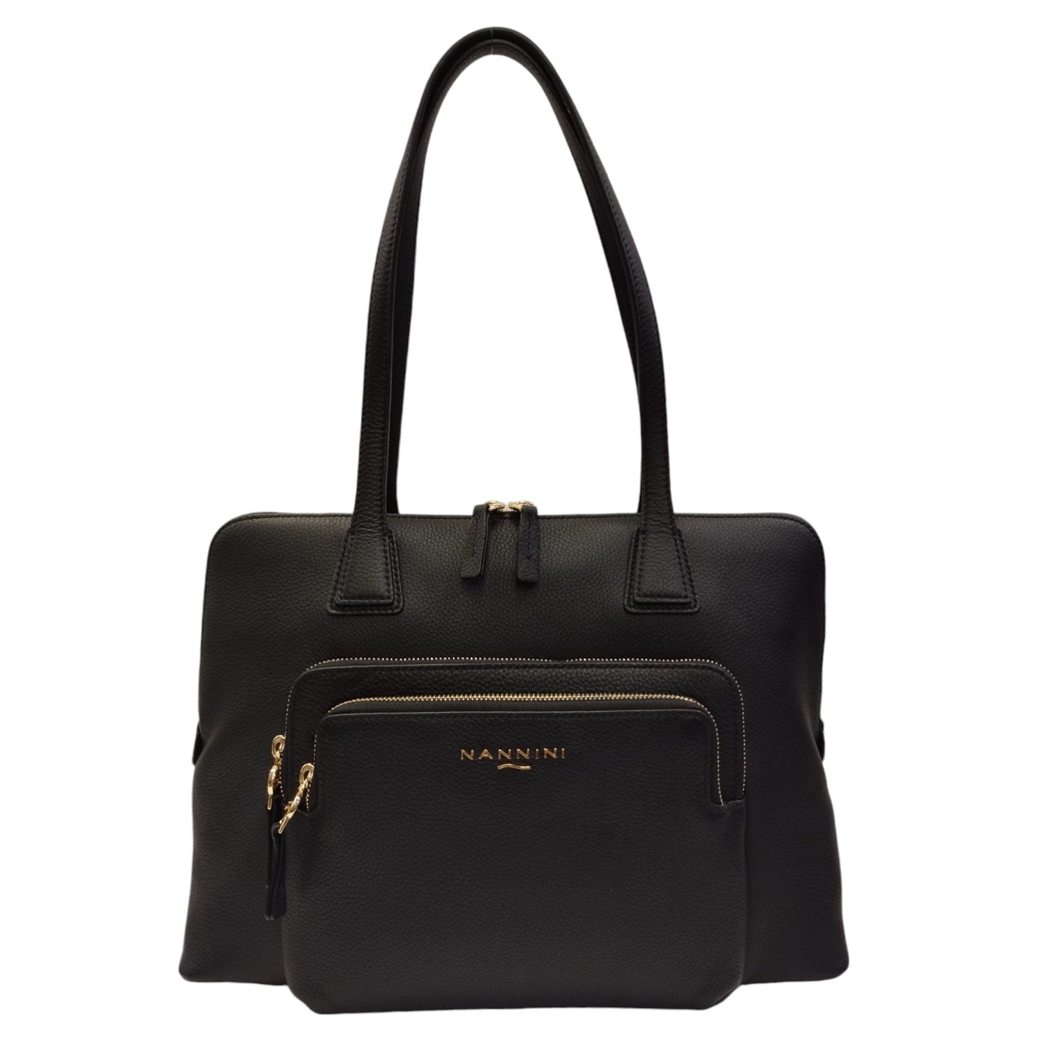 Nannini Firenze Shopper Nera Linea Tiziana in Pelle