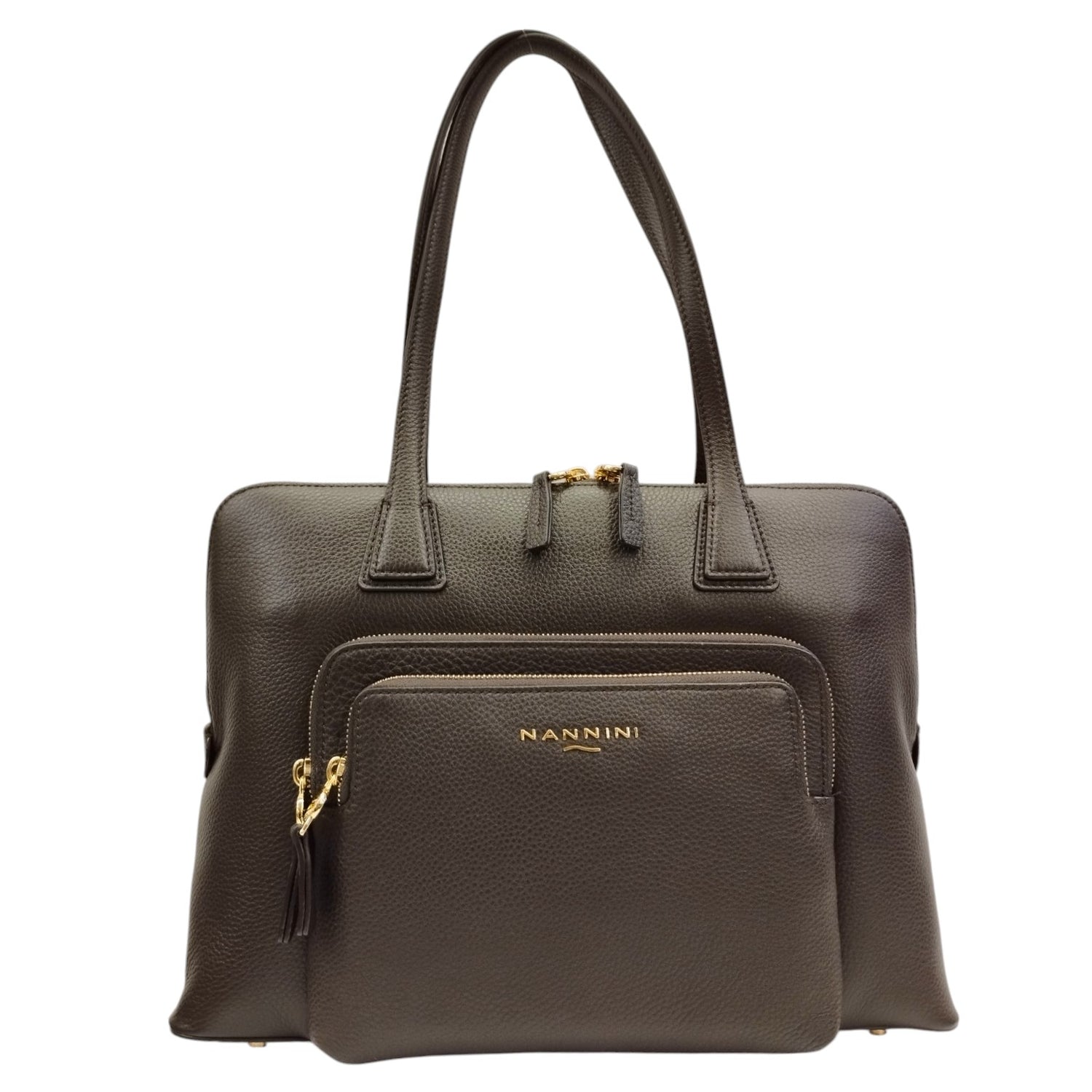 Nannini Firenze Borsa a Spalla Tiziana Donna in Pelle Sigaro