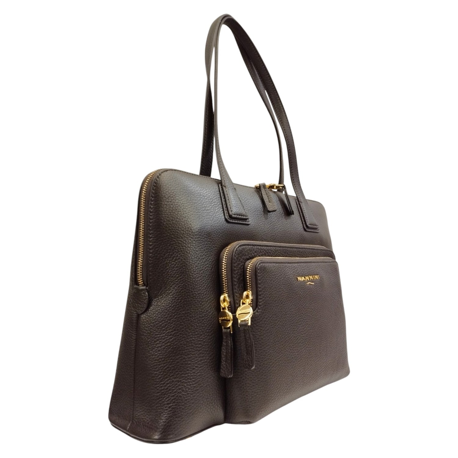 Nannini Firenze Borsa a Spalla Tiziana Donna in Pelle Sigaro