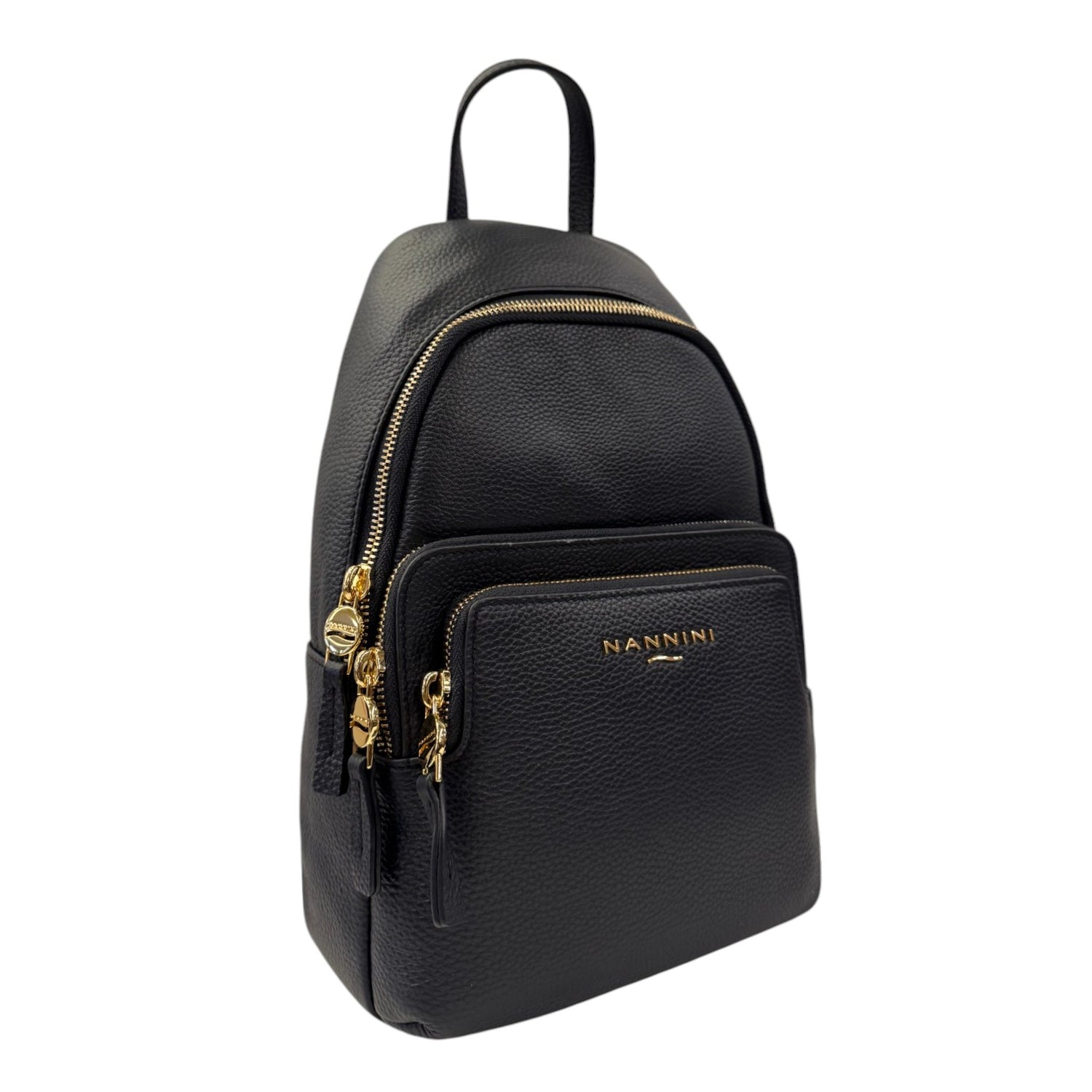 Nannini Firenze Zaino Tiziana Donna in Pelle Martellata Blu