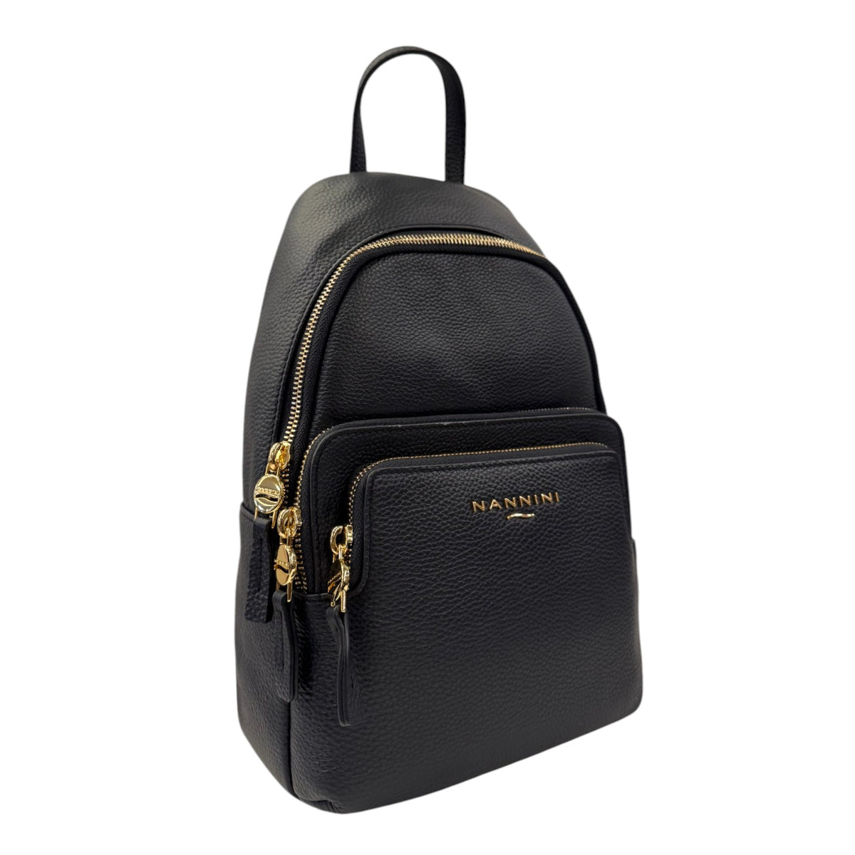 Nannini Firenze Zaino Tiziana Donna in Pelle Martellata Blu
