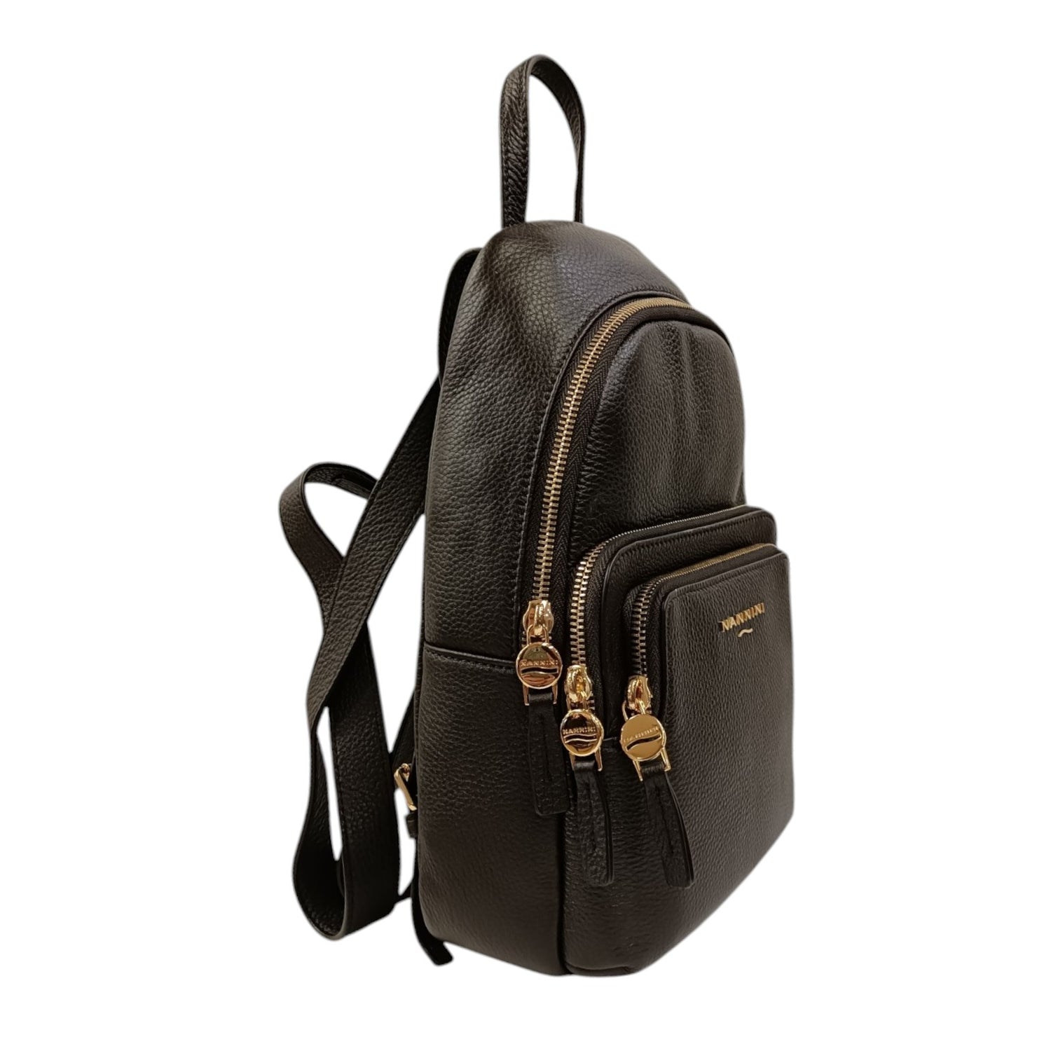 Nannini Firenze Zaino Tiziana Donna in Pelle Martellata Sigaro