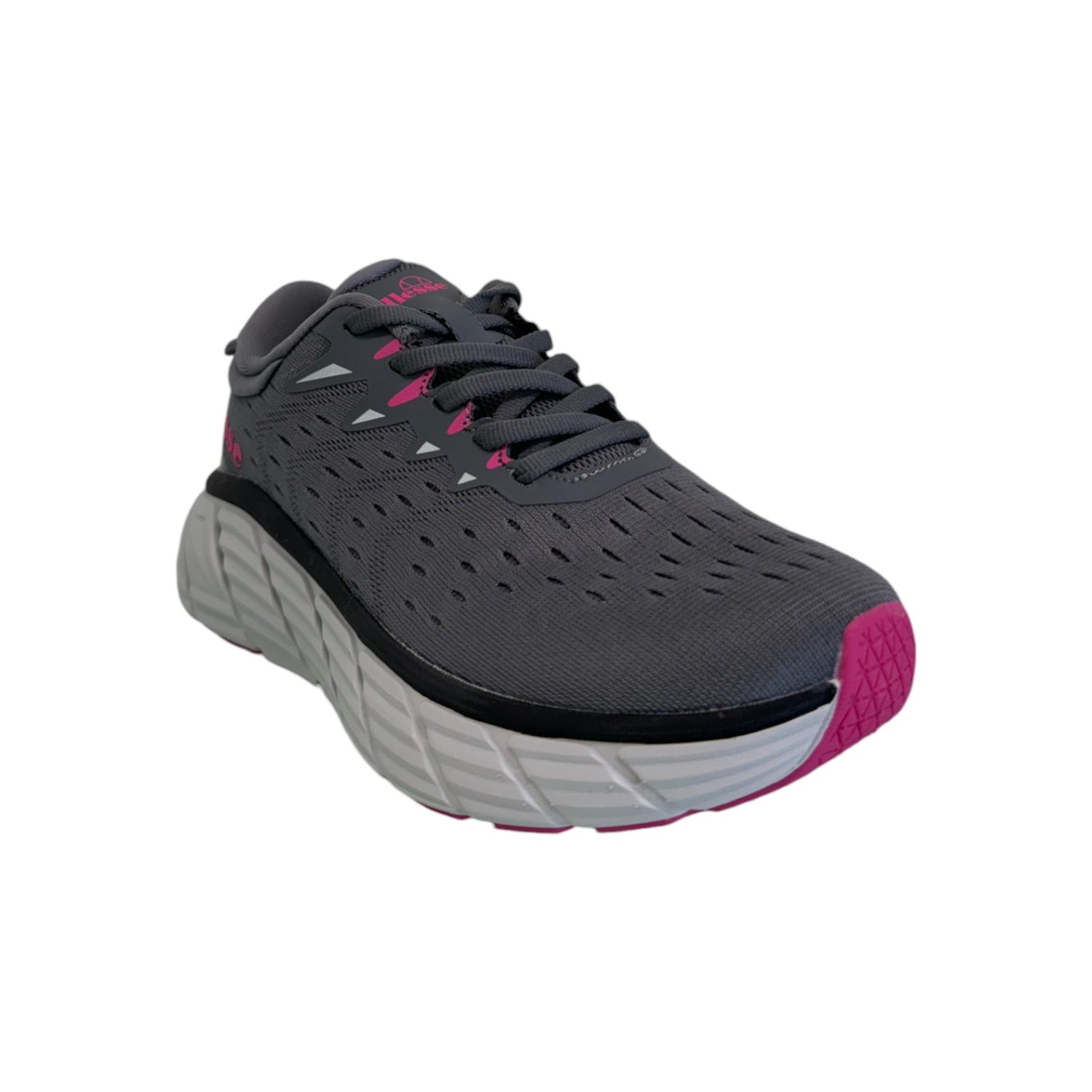 Ellesse Sneakers Sportiva Grigia Fucsia in Tessuto da Donna