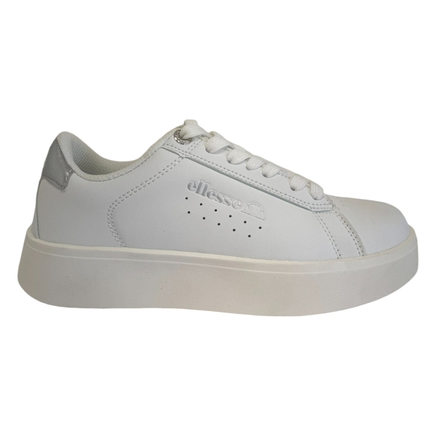 Ellesse Sneakers Bianca Argento in Ecopelle da Donna