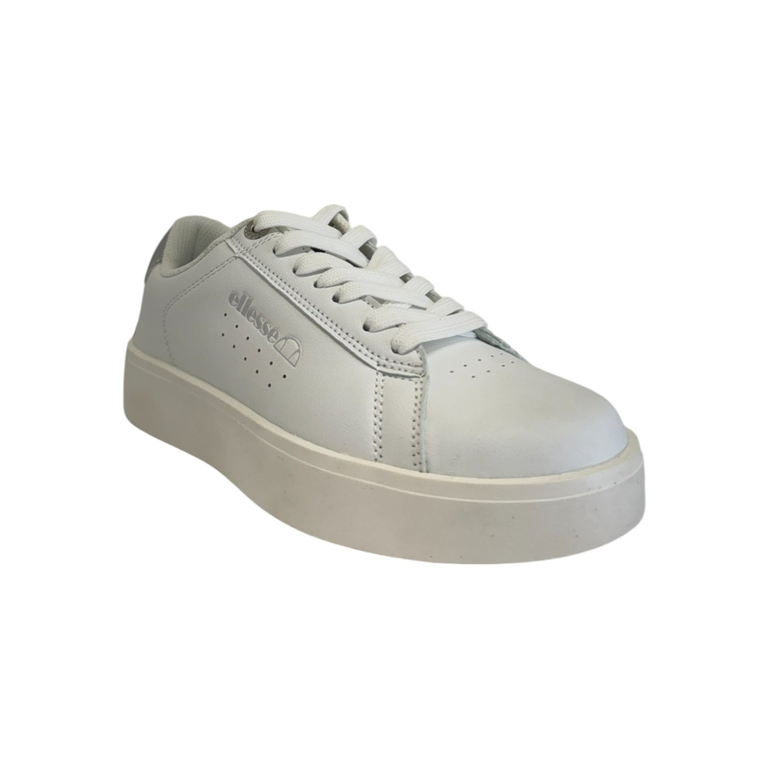 Ellesse Sneakers Bianca Argento in Ecopelle da Donna