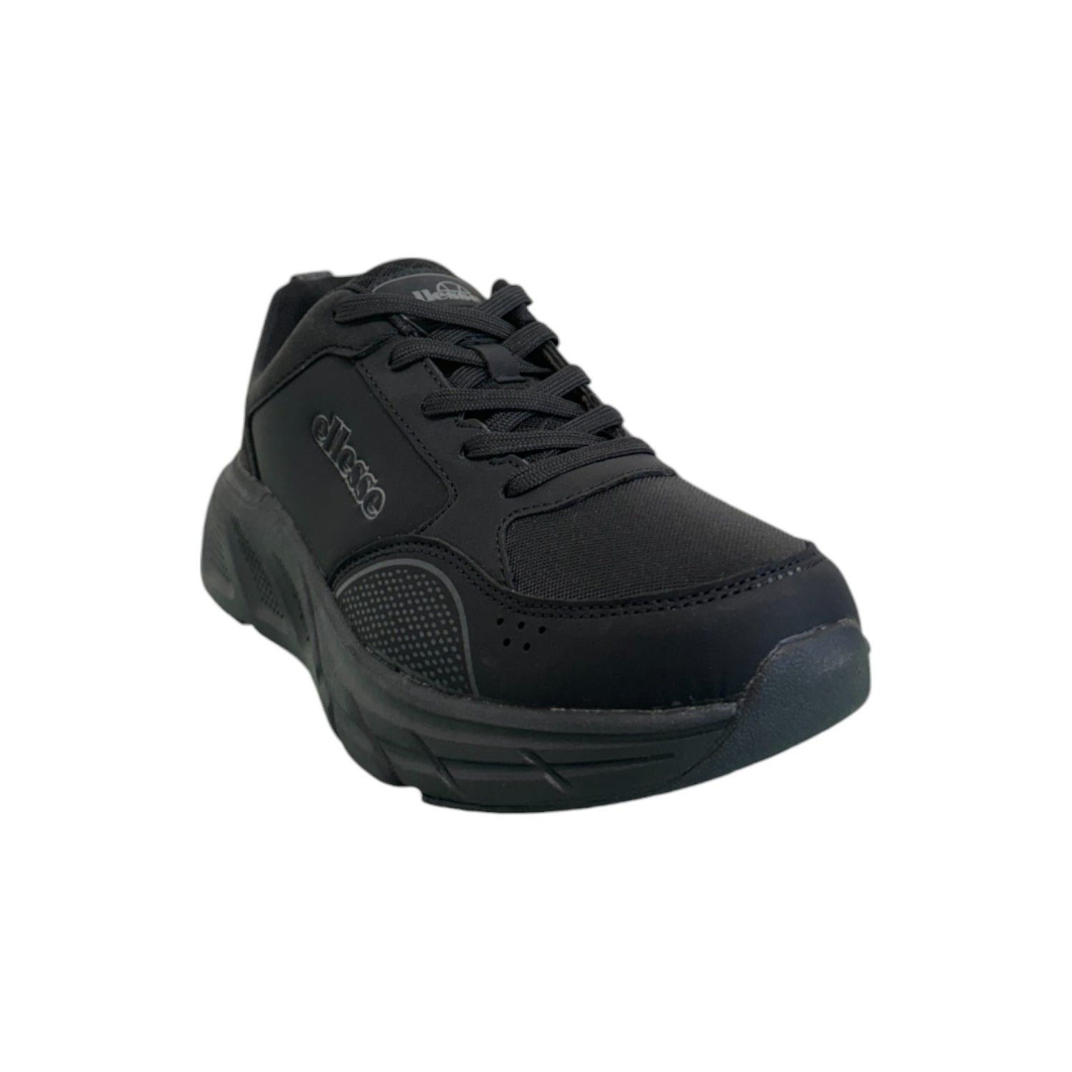 Ellesse Sneakers Sportiva Nera in Ecopelle e Tessuto da Uomo