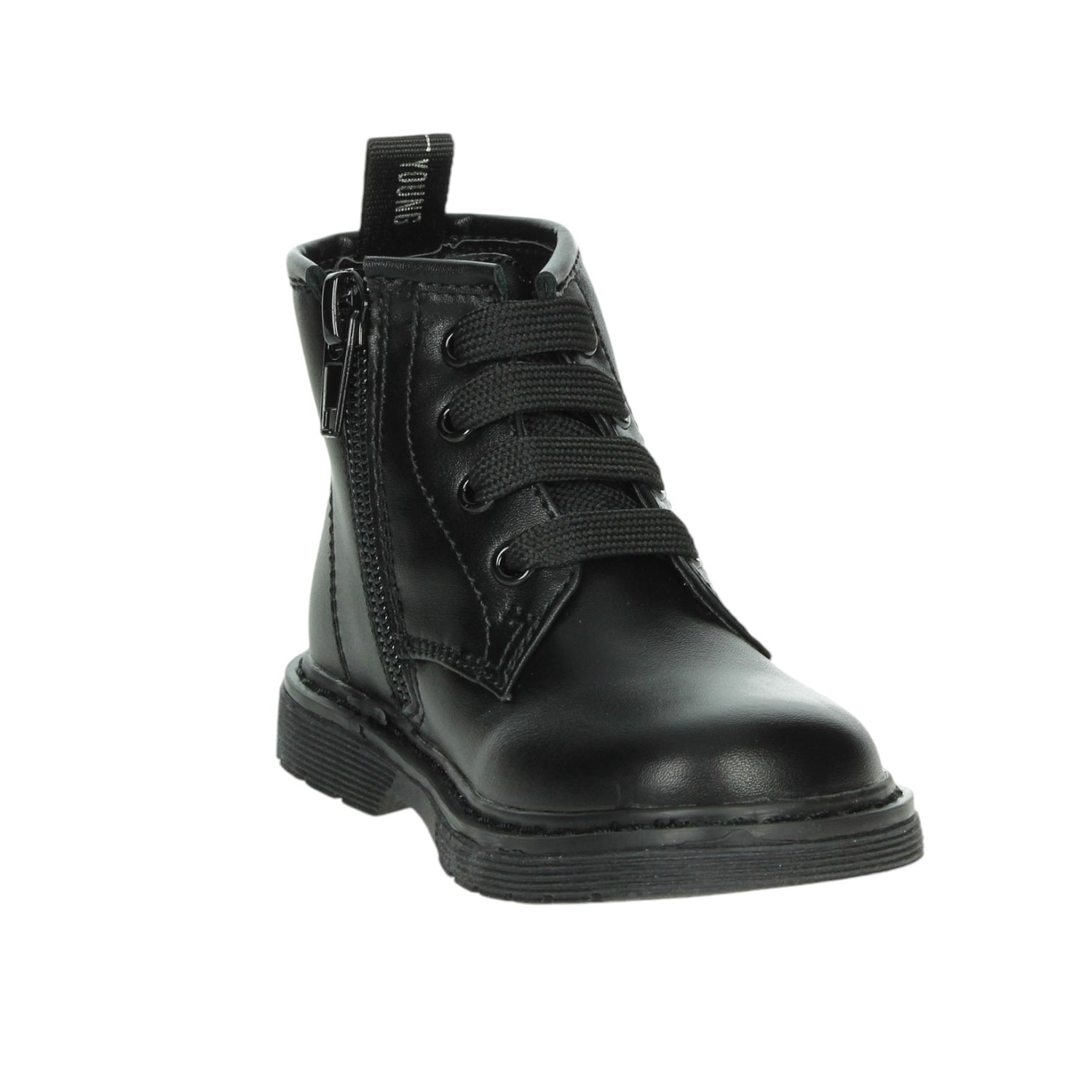 Cult Young Anfibio Nero con Lacci e Zip Laterale