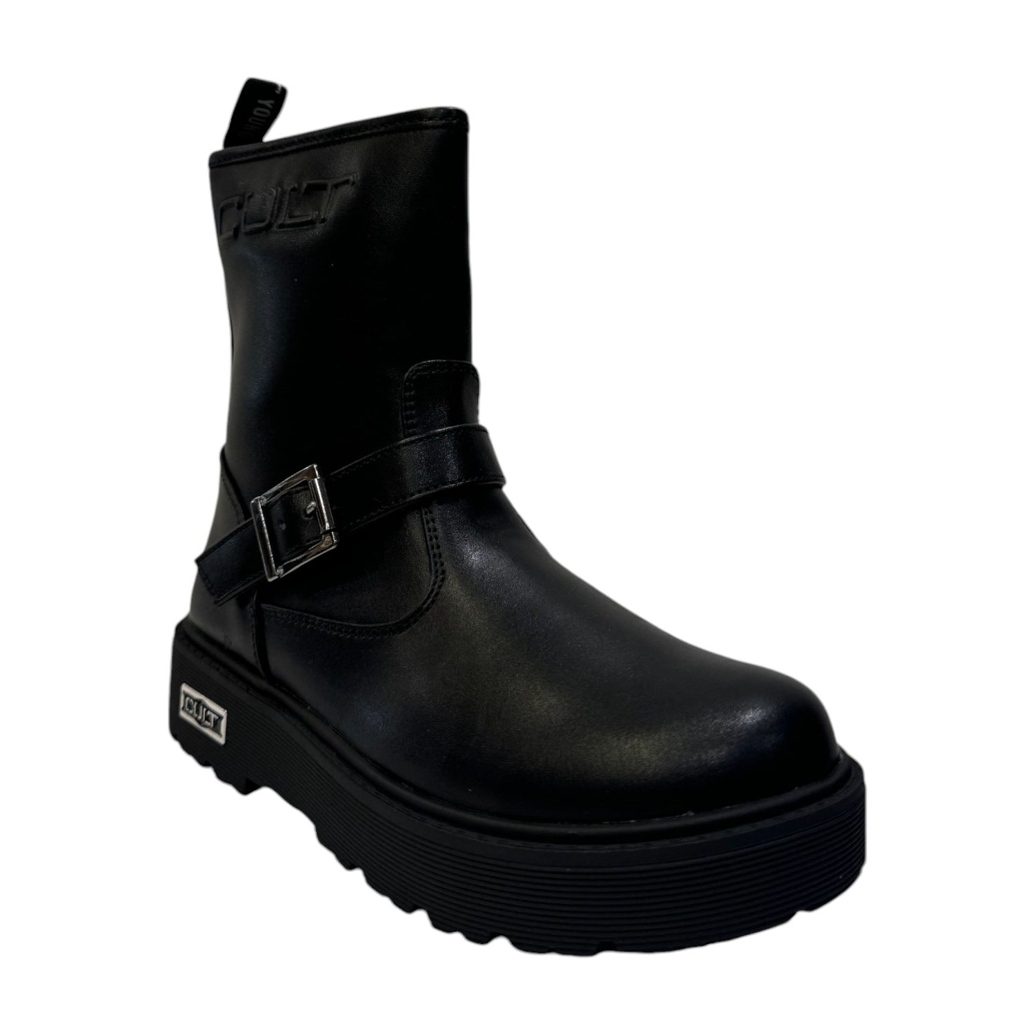 Cult Young Stivaletto Nero con Zip Laterale