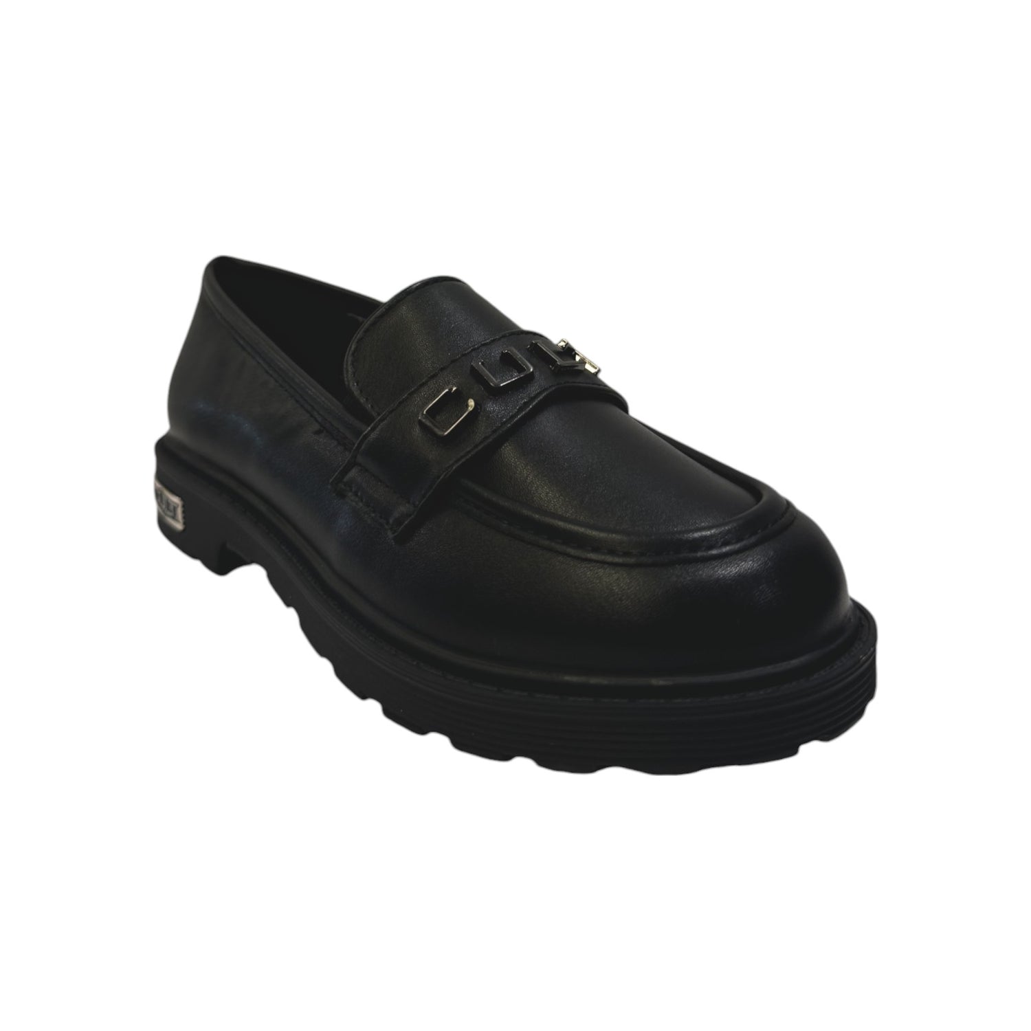 Cult Young Mocassino Nero in Ecopelle