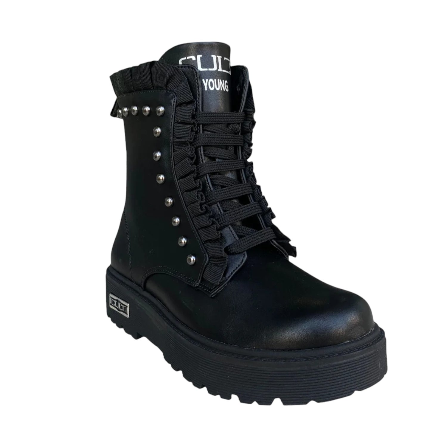 Cult Young Anfibio Nero con Borchie e Rouge