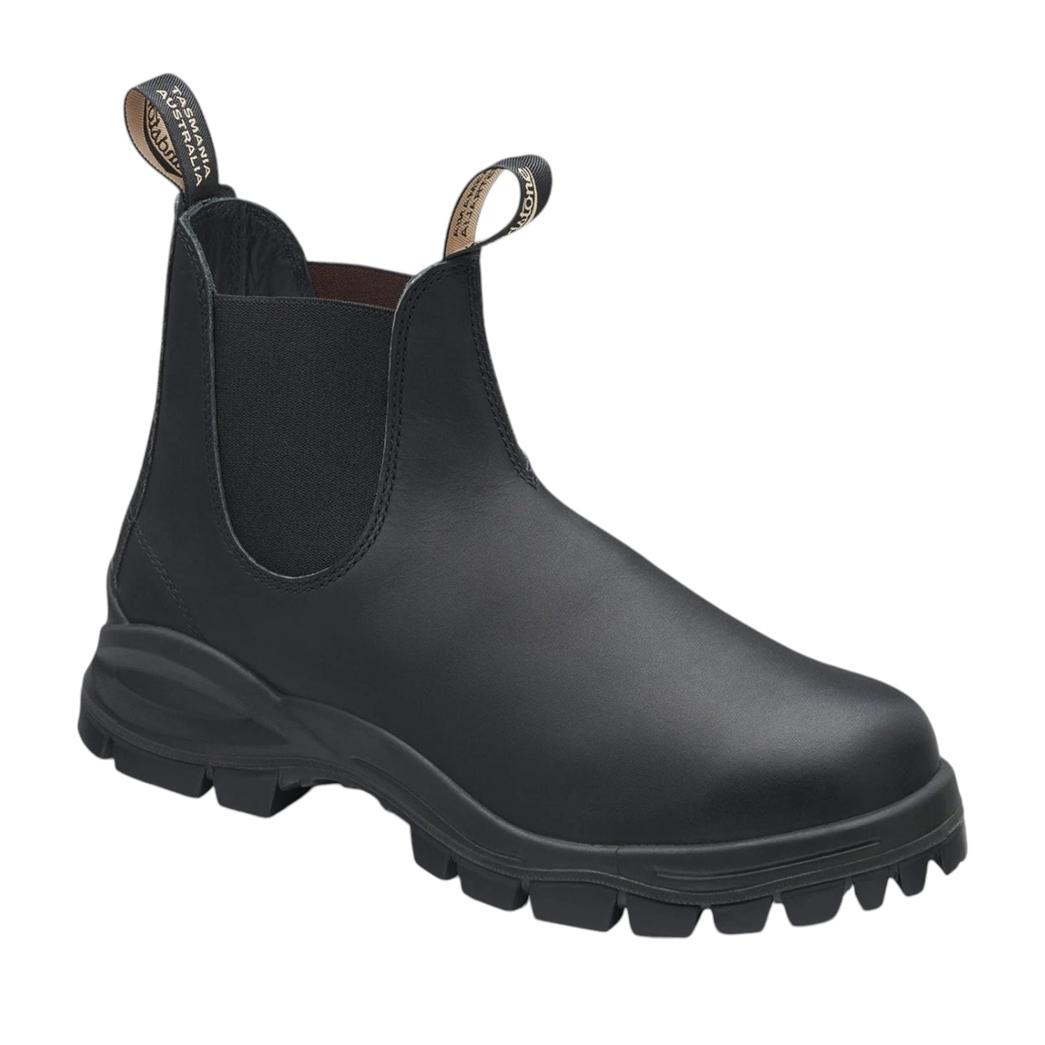 Blundstone Beatles Nero con Suola Spessa in Pelle da Uomo