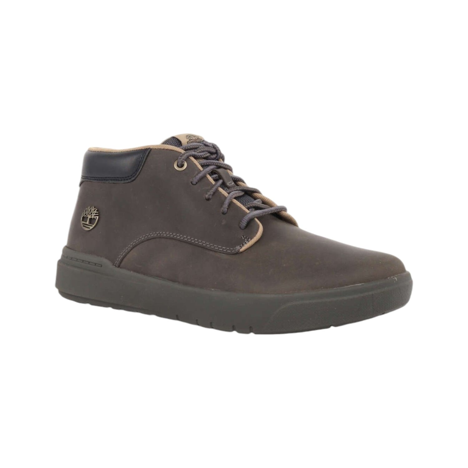 Timberland Stringata Seneca Bay Mid Uomo in Nabuck Grigio