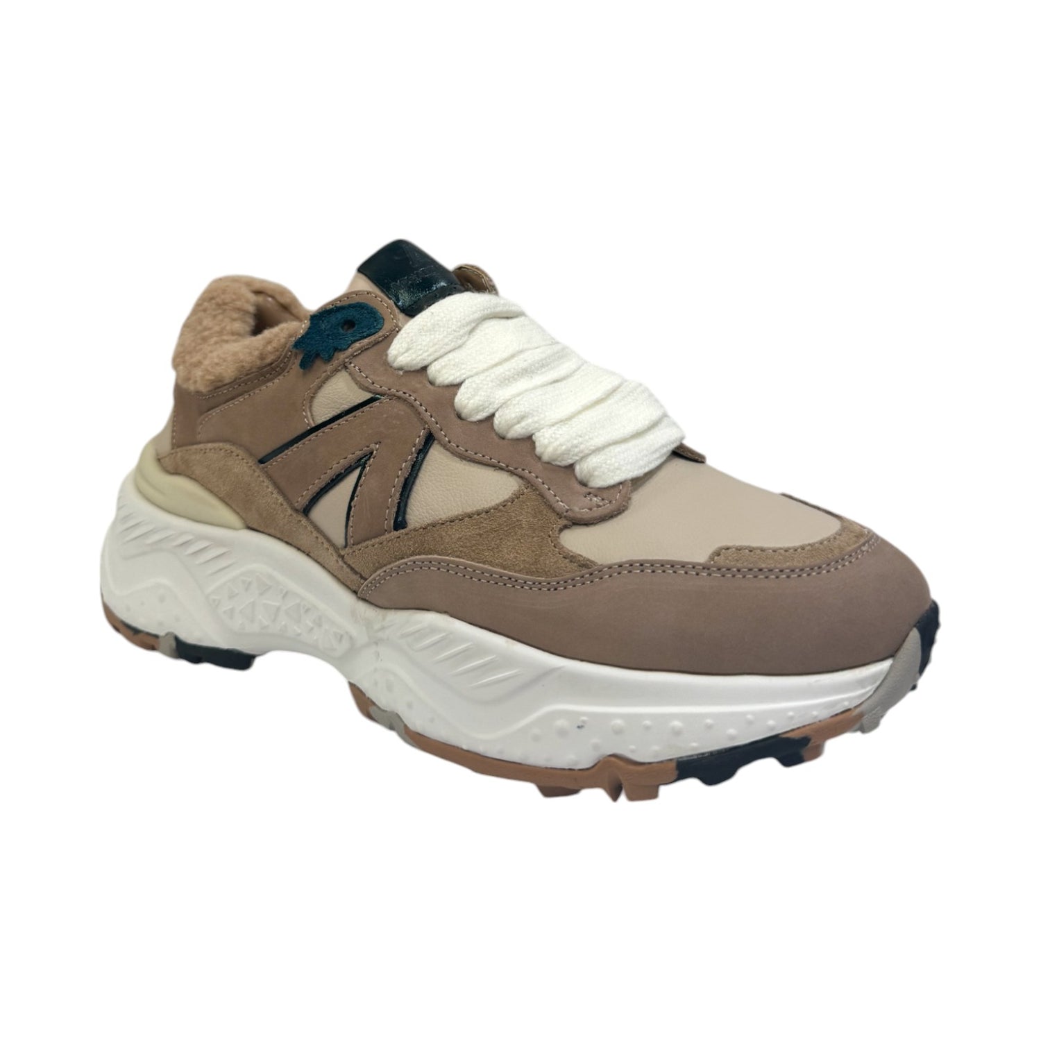 Accademia 72 Sneakers Beige Nocciola da Donna