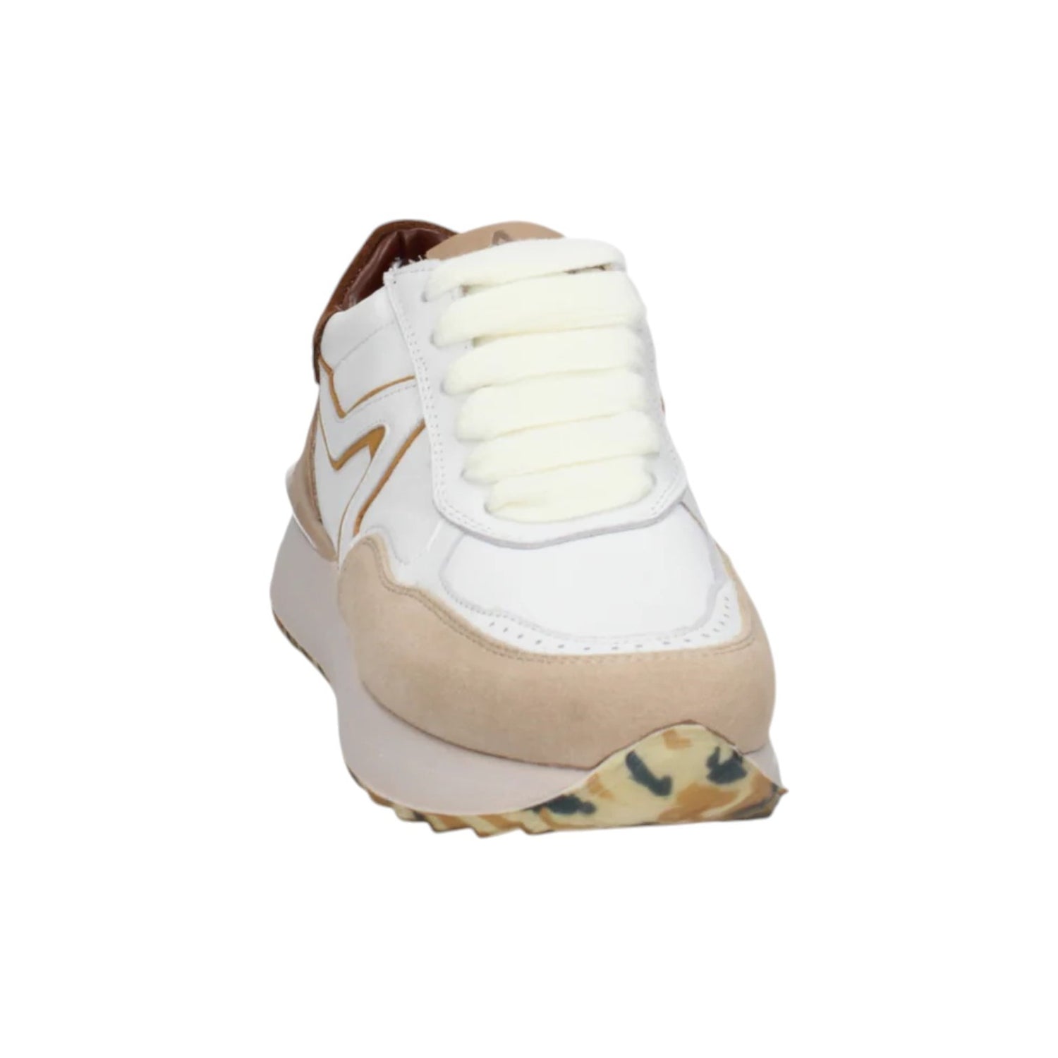 Accademia 72 Sneakers Bianca Beige da Donna