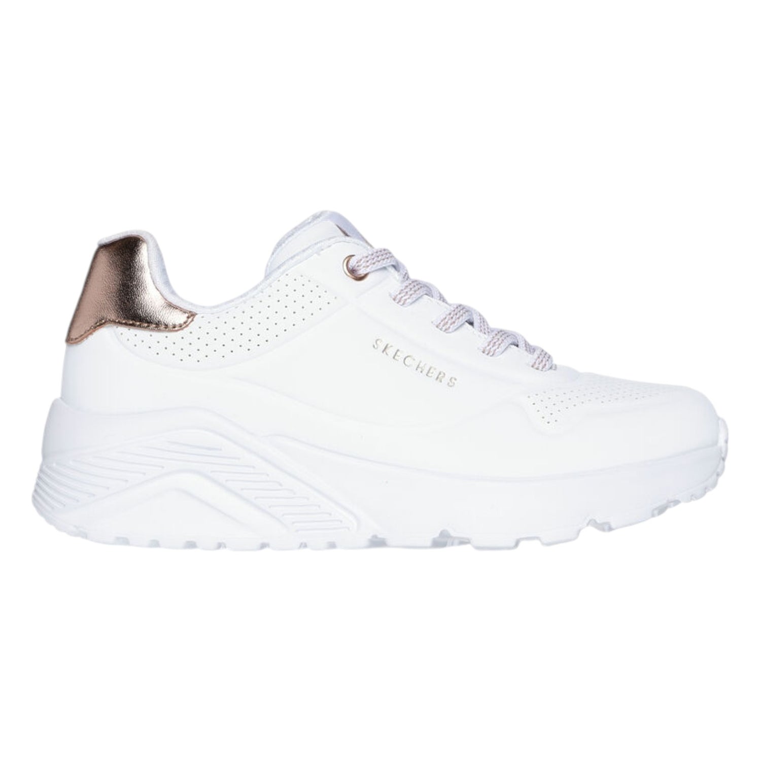 Skechers Sneakers Bianca Uno Lite da Bambina