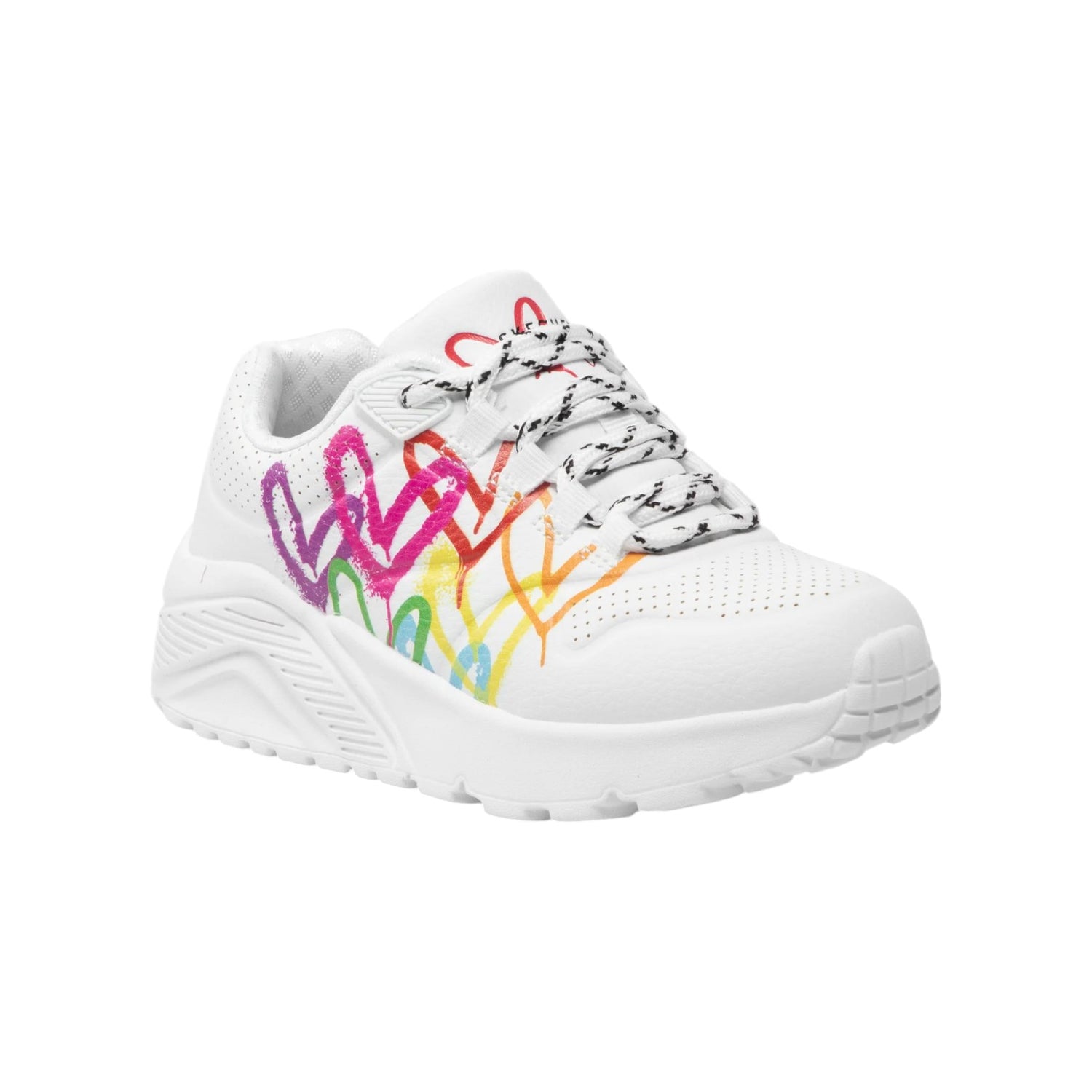 Skechers Sneakers Bianca Uno Lite-Love Brights da Bambina